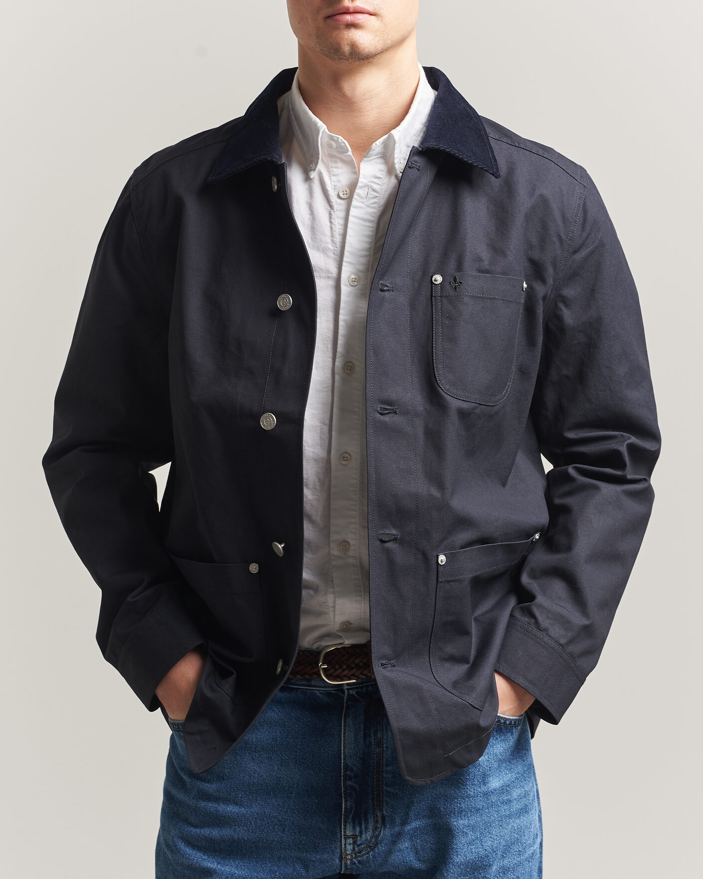 Hombres | Abrigos y chaquetas | Morris | Belmont Wax Shirt Jacket Navy