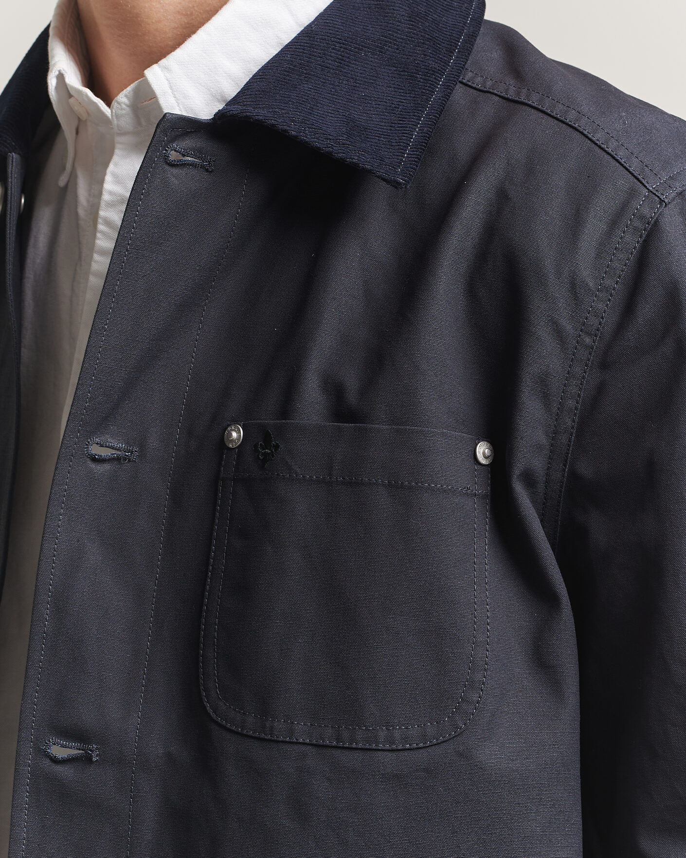 Hombres | Abrigos y chaquetas | Morris | Belmont Wax Shirt Jacket Navy