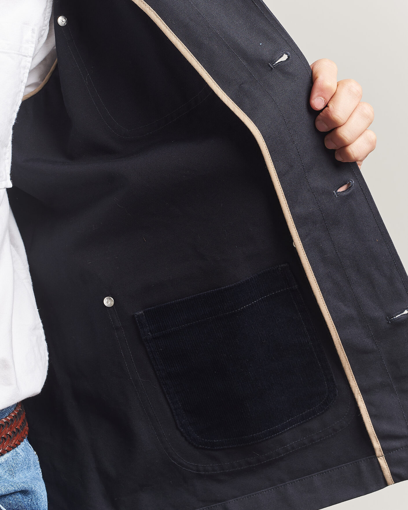 Hombres | Abrigos y chaquetas | Morris | Belmont Wax Shirt Jacket Navy