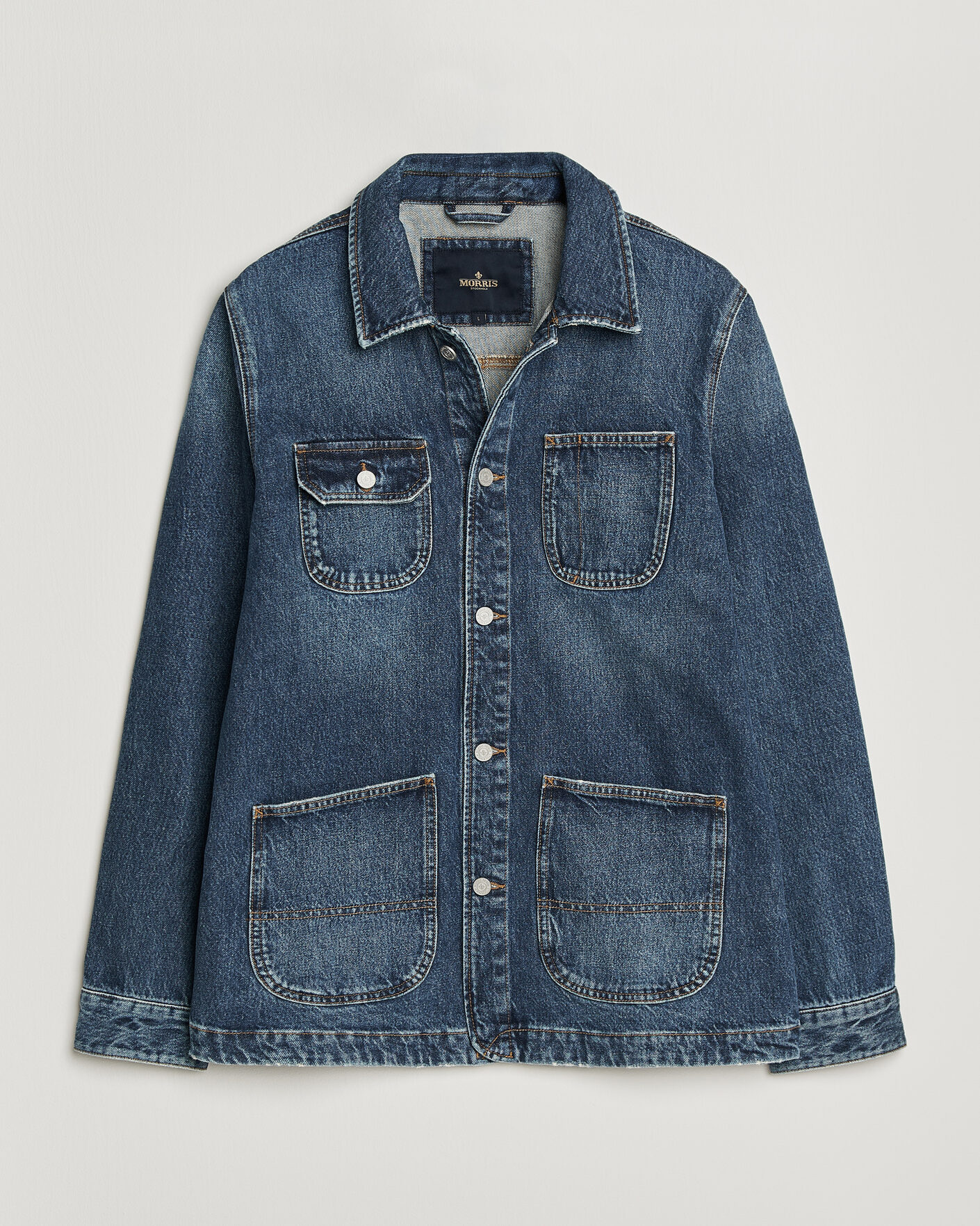 Hombres | Abrigos y chaquetas | Morris | Denim Shirt Jacket Blue