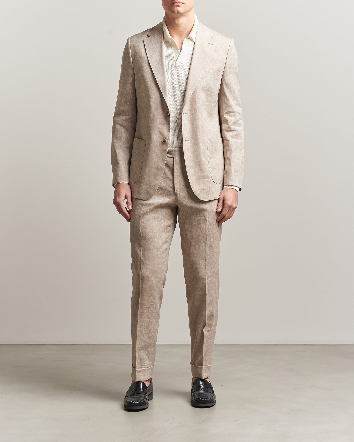 Hombres | Blazers | Morris | Linen Suit Blazer Khaki