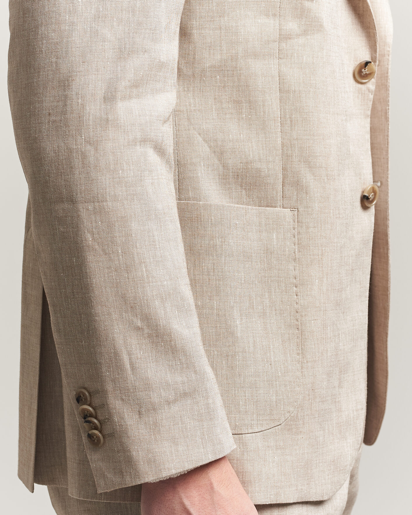 Hombres | Blazers | Morris | Linen Suit Blazer Khaki