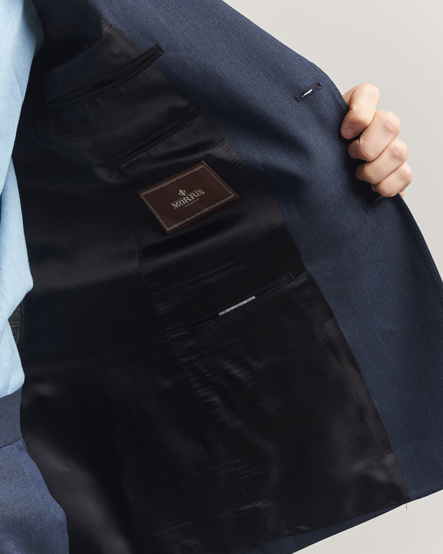 Hombres | Blazers | Morris | Linen Suit Blazer Navy