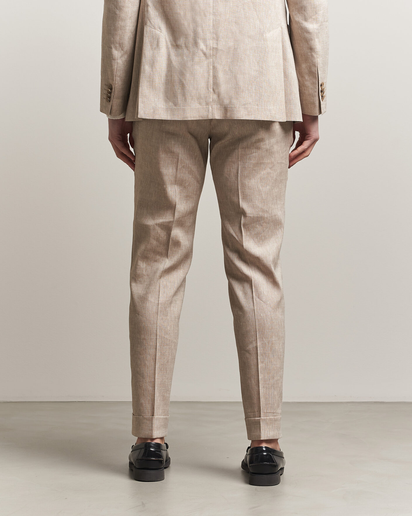 Hombres | Pantalones | Morris | Jack Linen Trousers Khaki