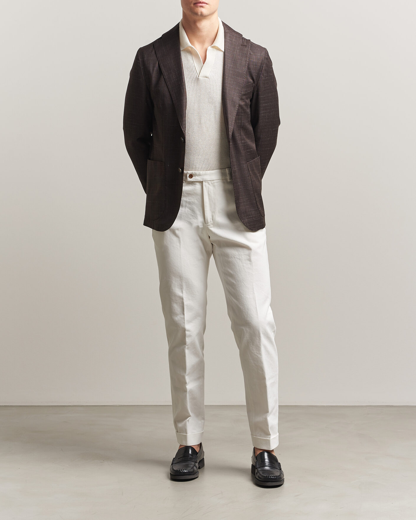 Hombres | Pantalones | Morris | Jack Cotton Trousers Off White