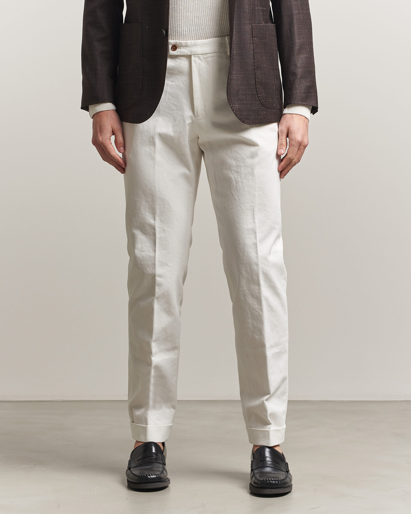 Hombres | Pantalones | Morris | Jack Cotton Trousers Off White