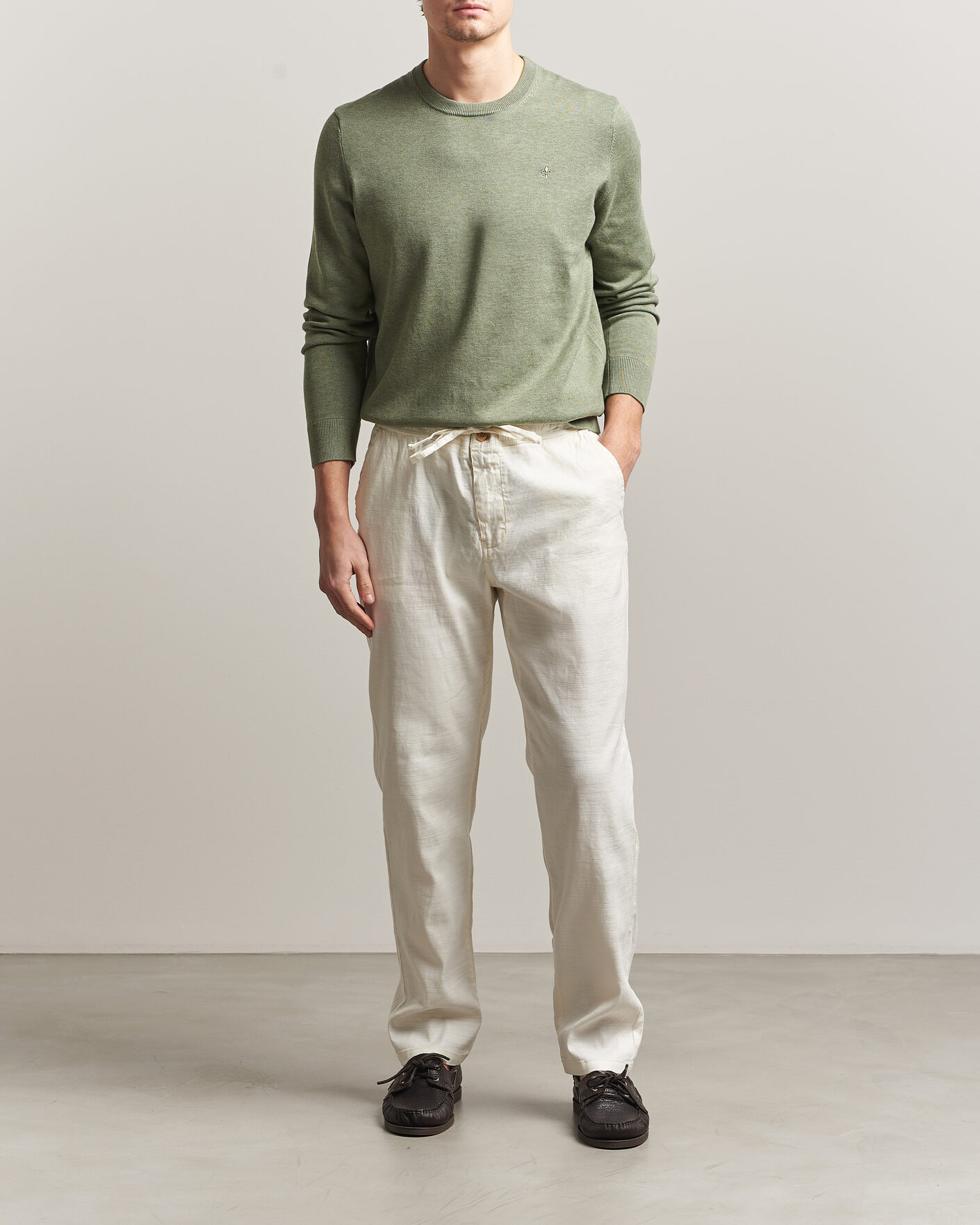 Hombres | Pantalones | Morris | Fenix Linen Trousers Off White
