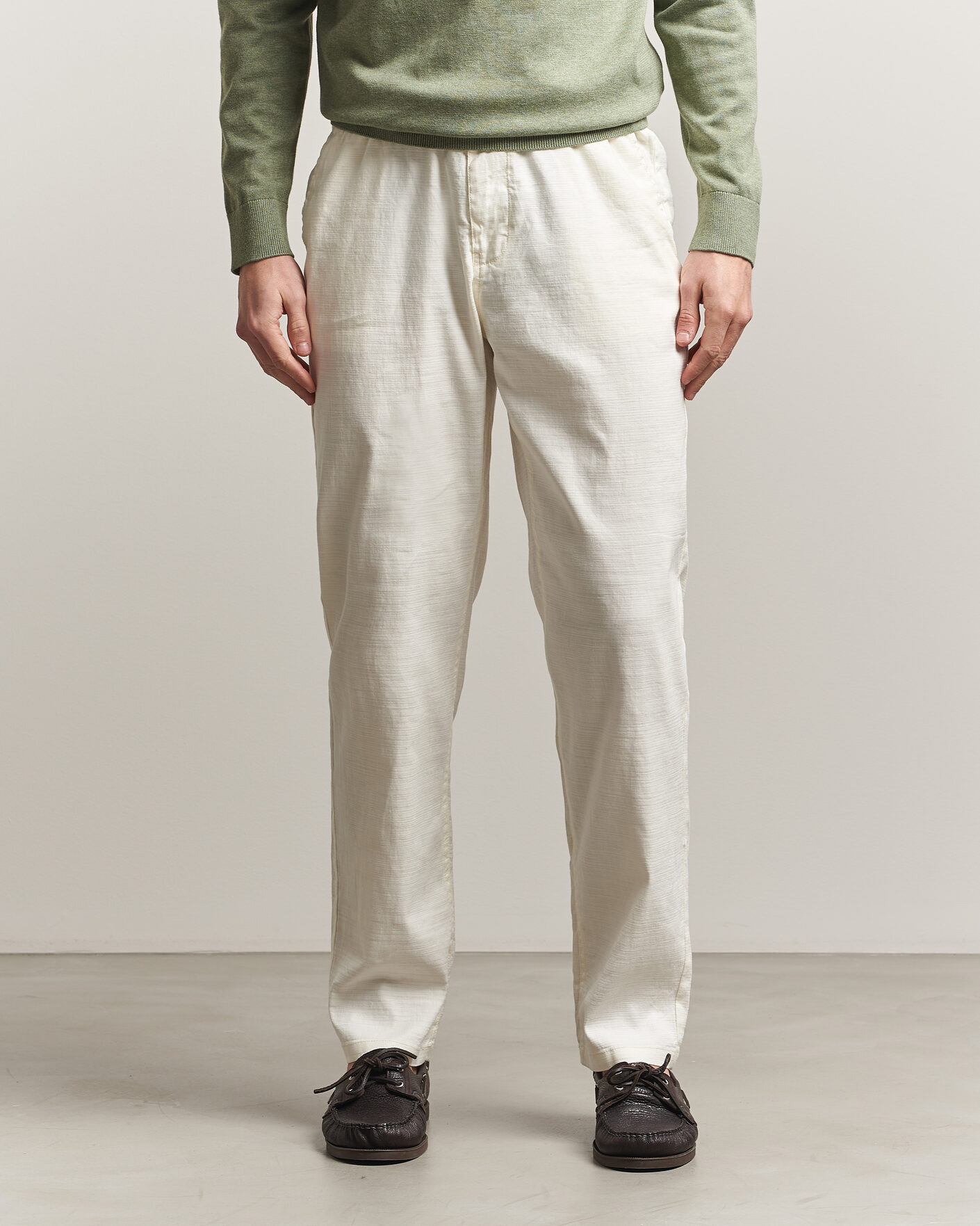 Hombres | Pantalones | Morris | Fenix Linen Trousers Off White