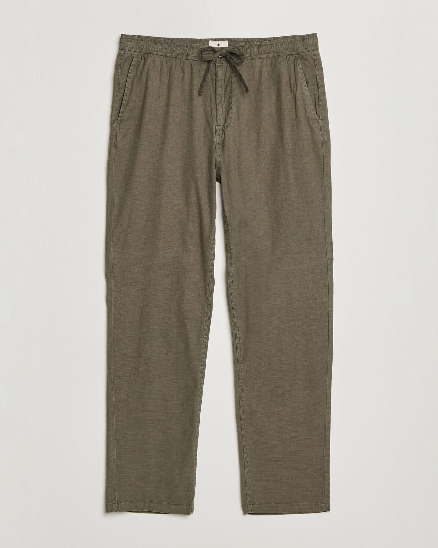 Hombres | Pantalones | Morris | Fenix Linen Trousers Olive