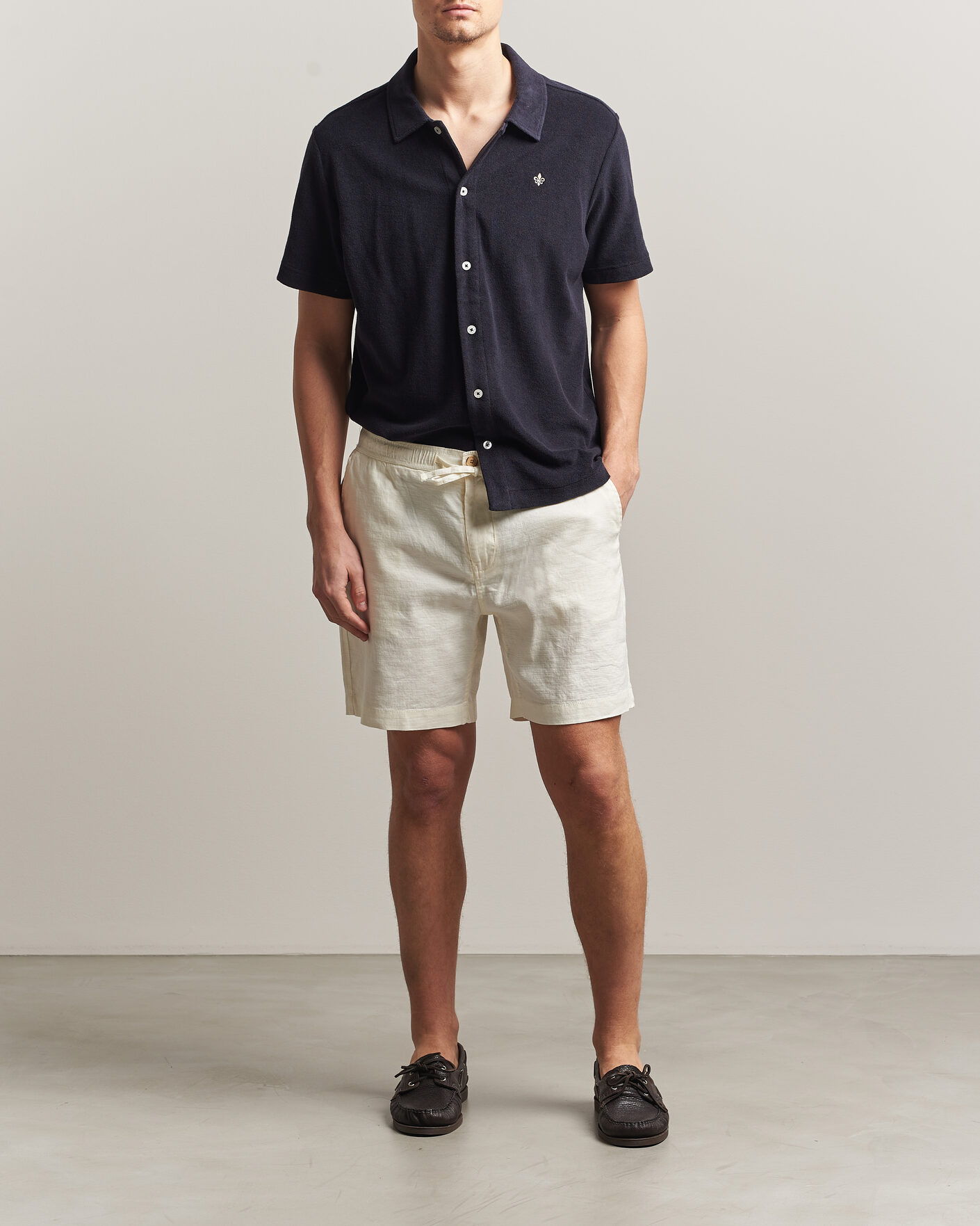 Hombres | Pantalones cortos | Morris | Fenix Linen Shorts Off White