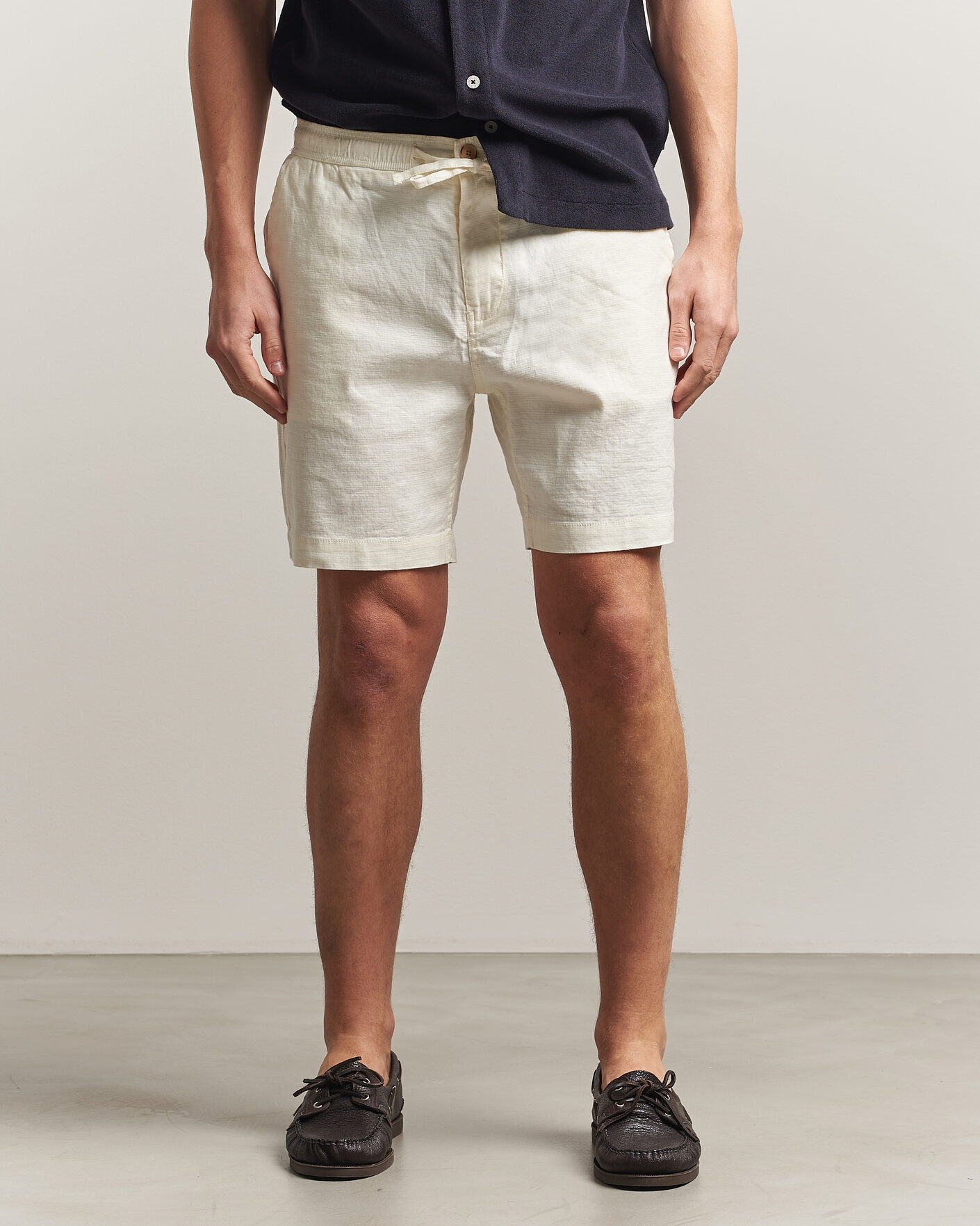 Hombres | Pantalones cortos | Morris | Fenix Linen Shorts Off White