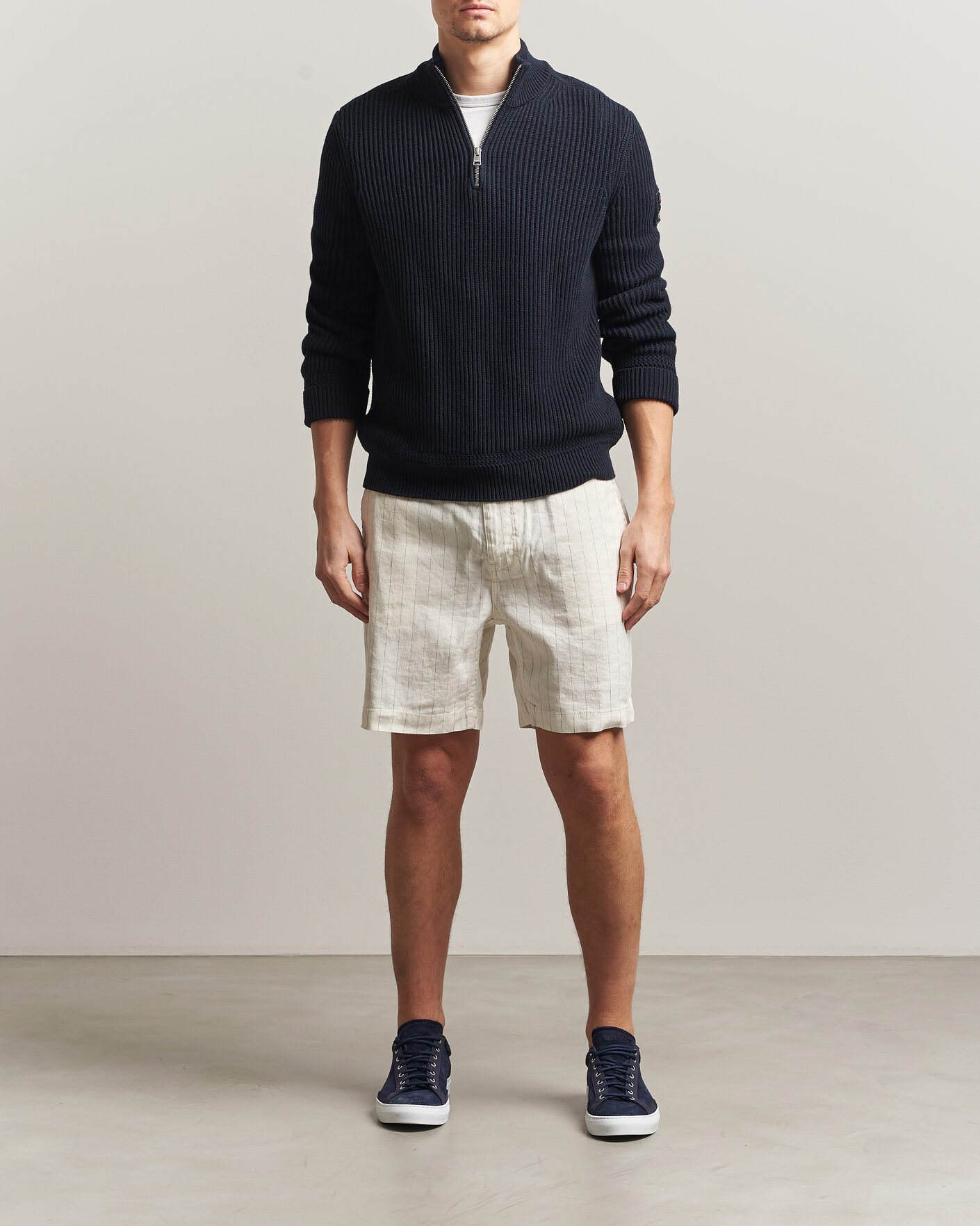 Hombres | Pantalones cortos | Morris | Fenix Linen Shorts Beige