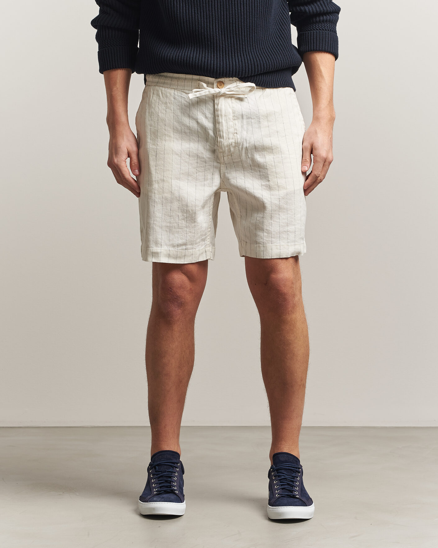 Hombres | Pantalones cortos | Morris | Fenix Linen Shorts Beige