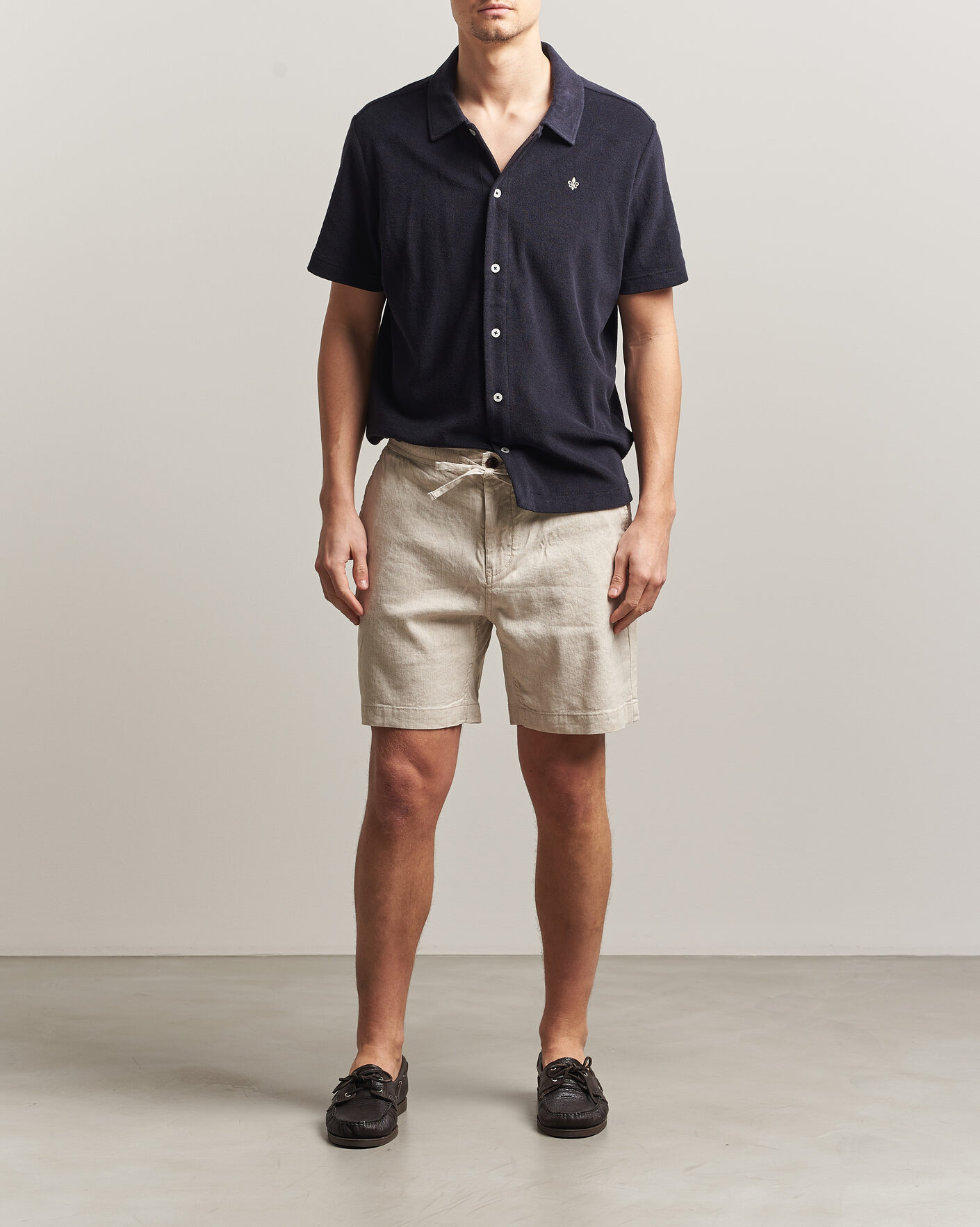Hombres | Pantalones cortos | Morris | Fenix Linen Shorts Khaki