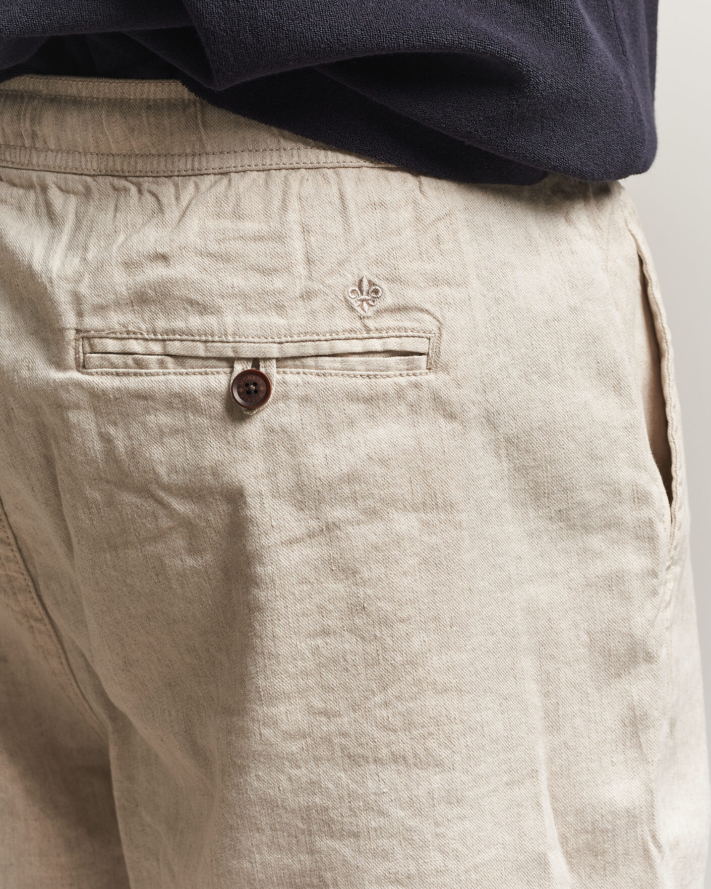 Hombres | Pantalones cortos | Morris | Fenix Linen Shorts Khaki