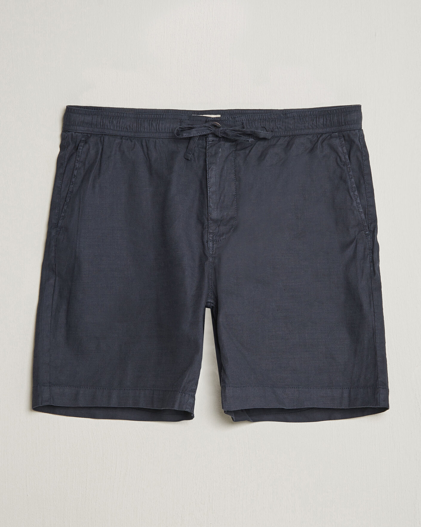 Hombres | Pantalones cortos | Morris | Fenix Linen Shorts Dark Blue