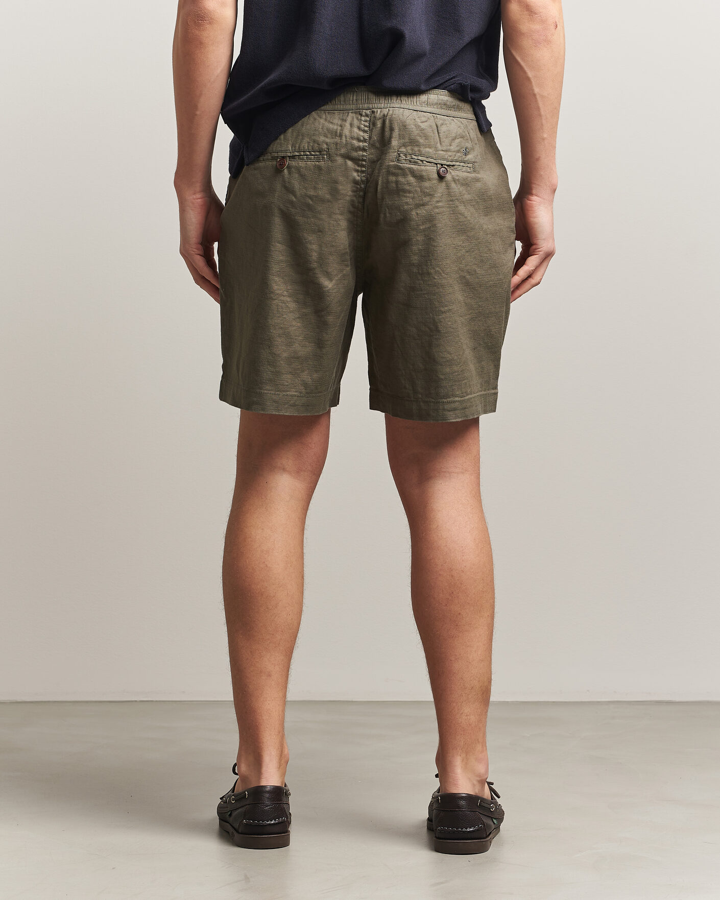 Hombres | Pantalones cortos | Morris | Fenix Linen Shorts Olive