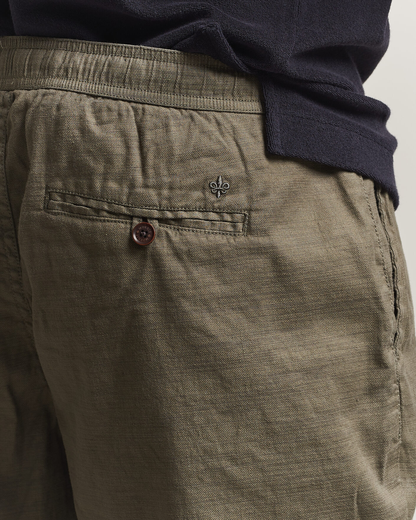 Hombres | Pantalones cortos | Morris | Fenix Linen Shorts Olive