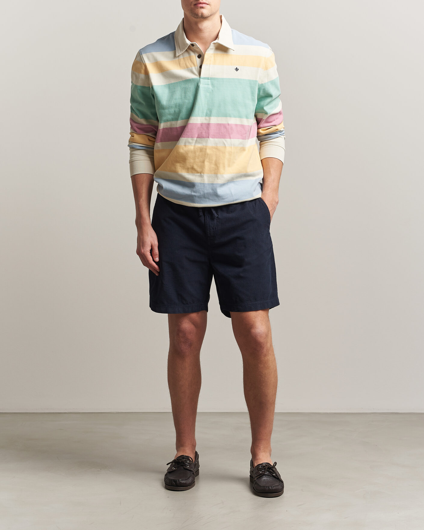 Hombres | Pantalones cortos | Morris | Fenix Summer Cord Shorts Dark Blue