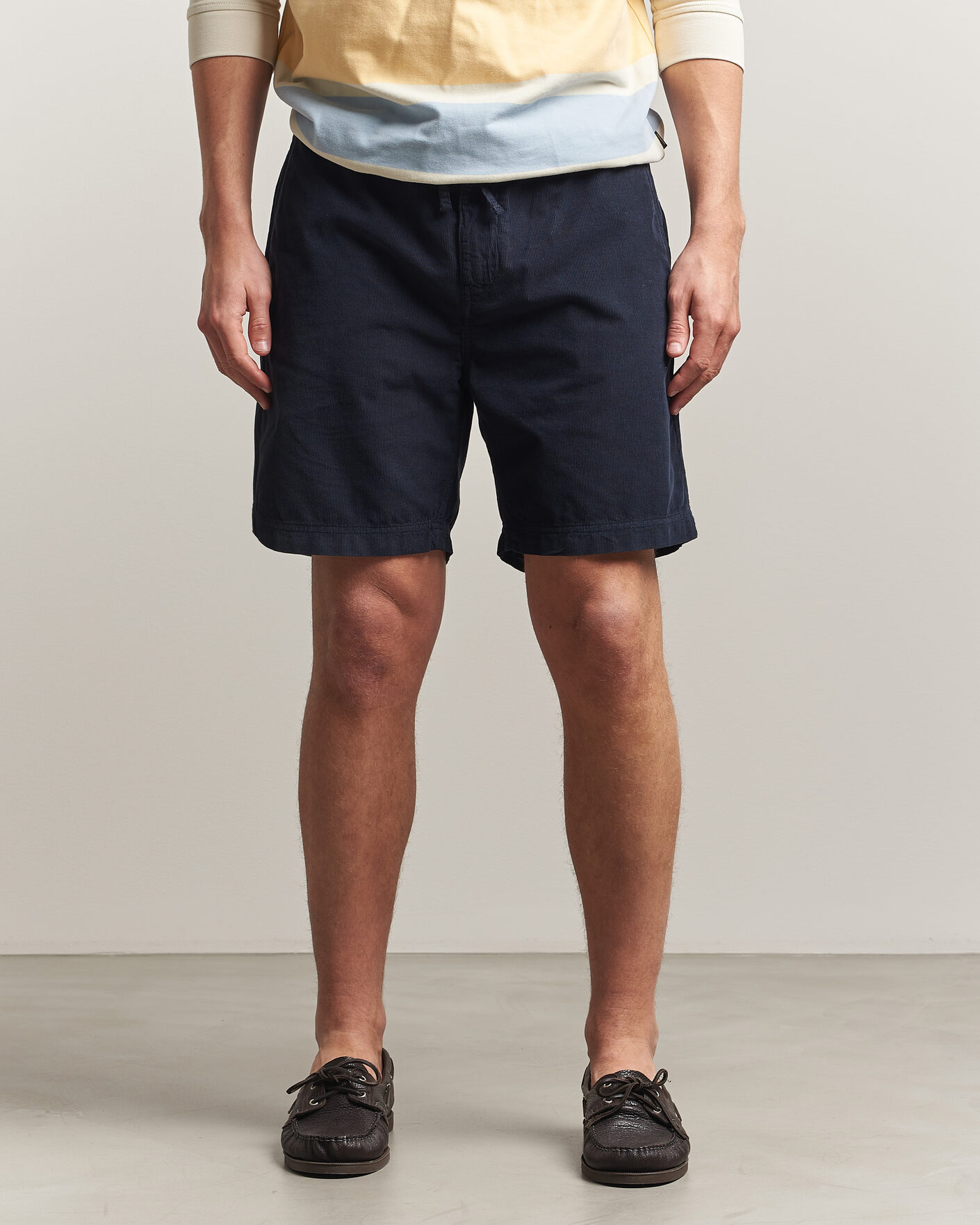 Hombres | Pantalones cortos | Morris | Fenix Summer Cord Shorts Dark Blue