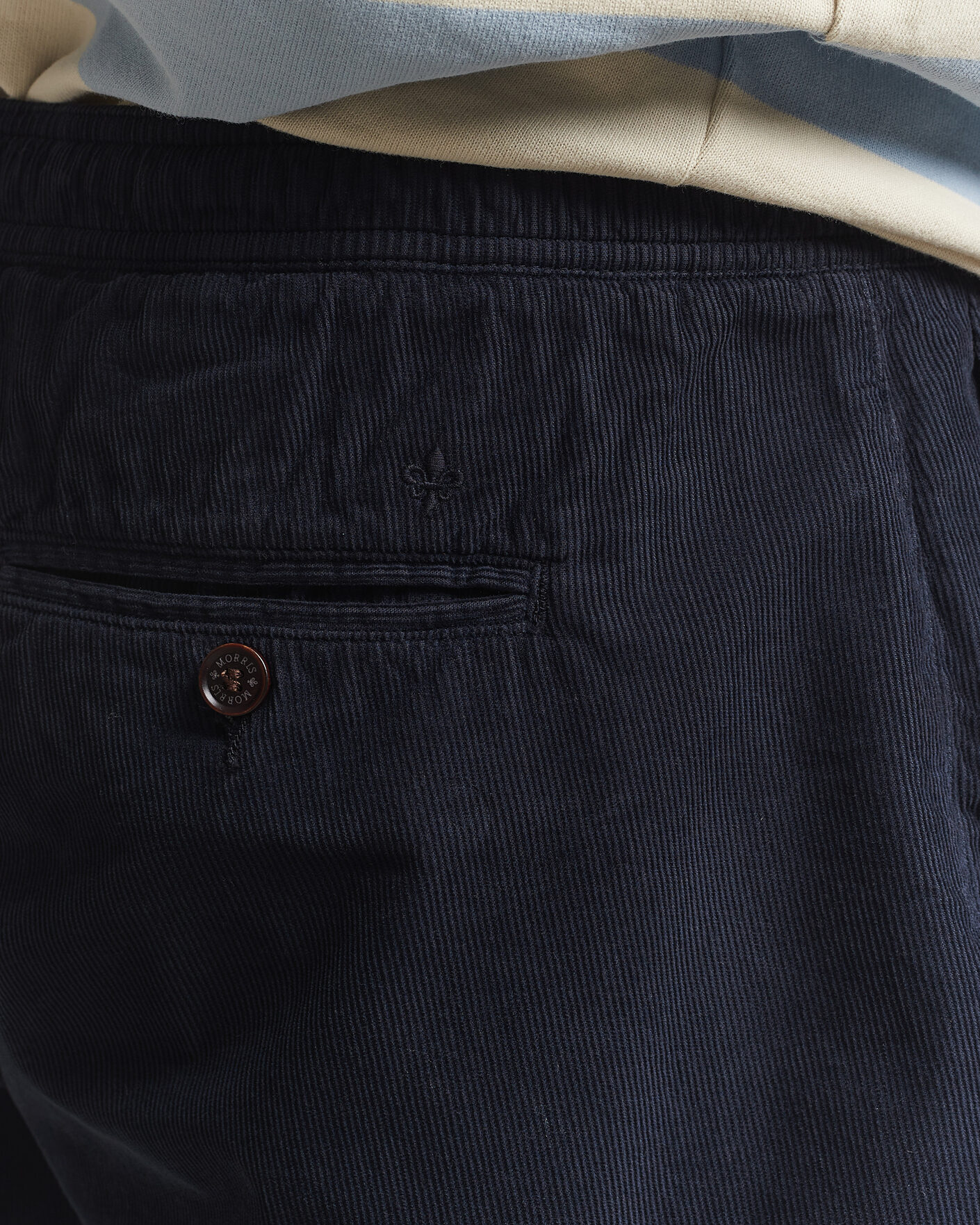 Hombres | Pantalones cortos | Morris | Fenix Summer Cord Shorts Dark Blue