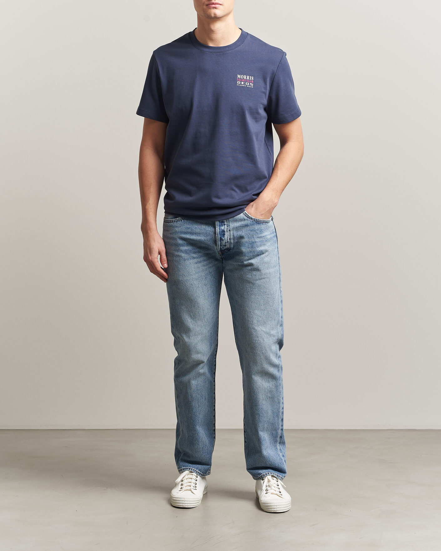 Hombres | Camisetas | Morris | Nevile T-Shirt Navy