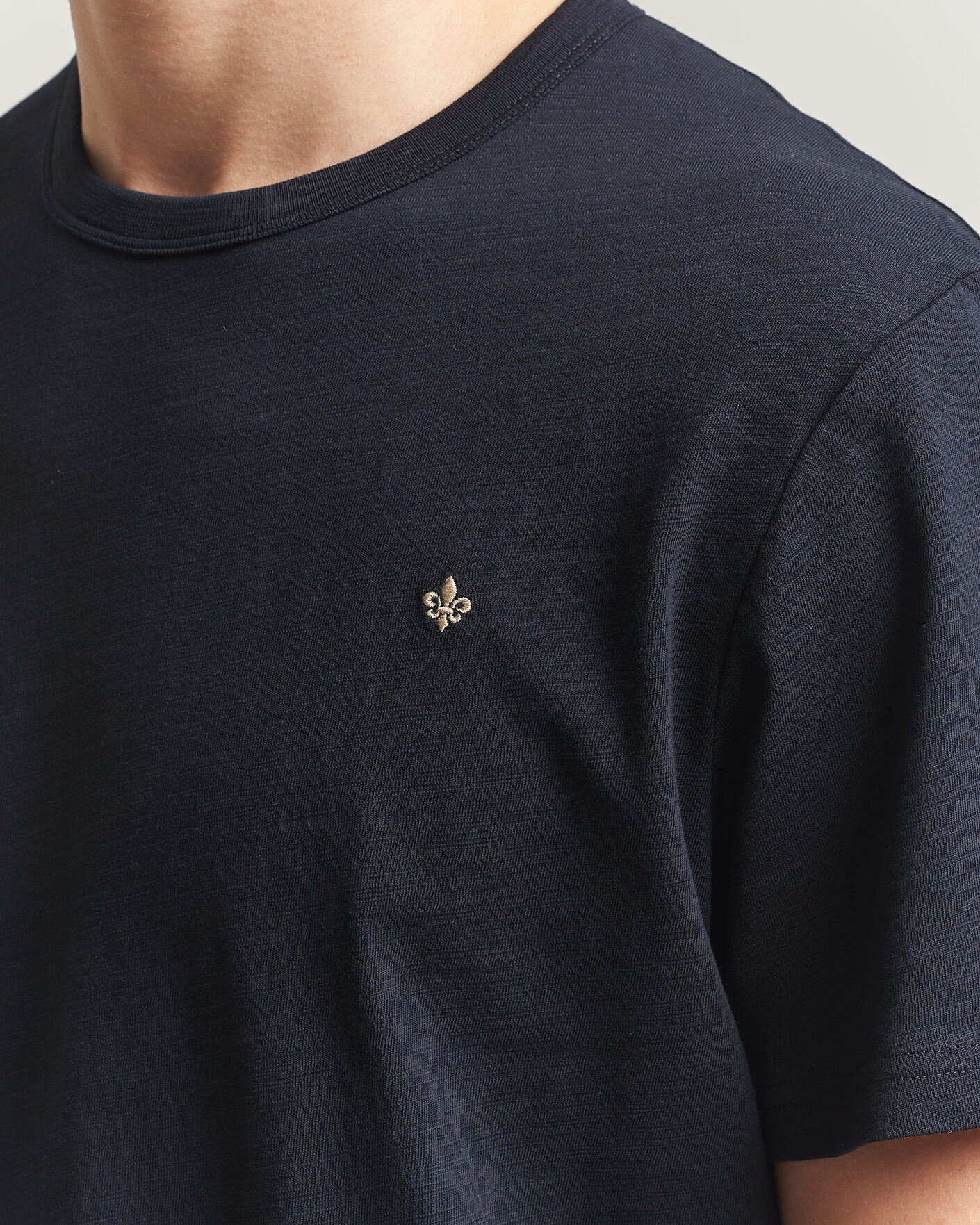 Hombres | Camisetas | Morris | Watson Slub T-Shirt Dark Blue