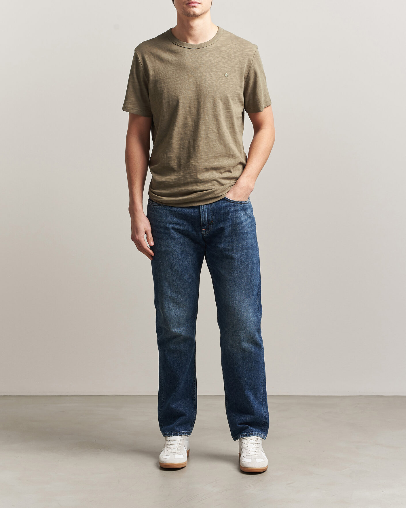 Hombres | Camisetas | Morris | Watson Slub T-Shirt Olive