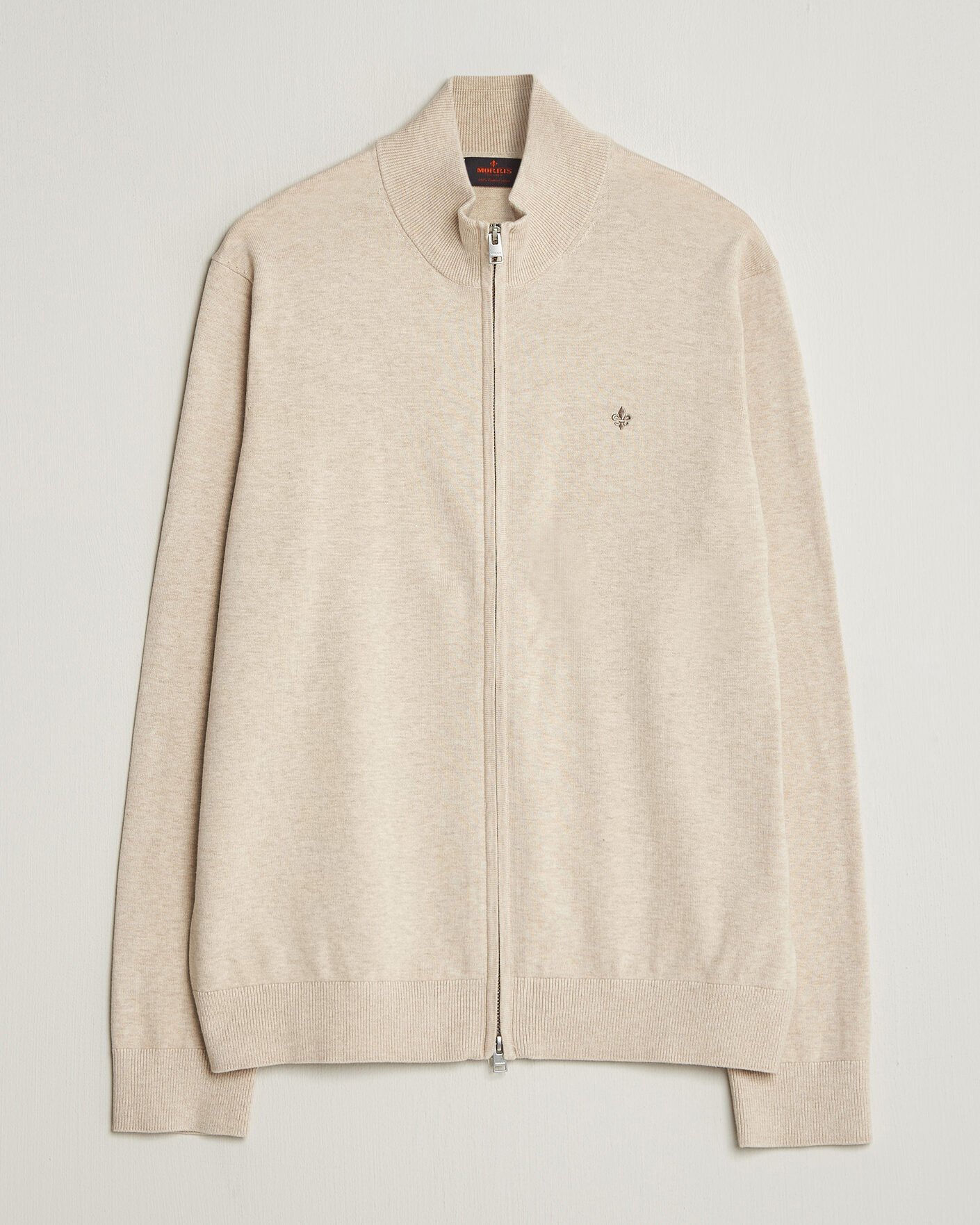 Hombres | Jerséis y prendas de punto | Morris | Riley Zip Cardigan Khaki