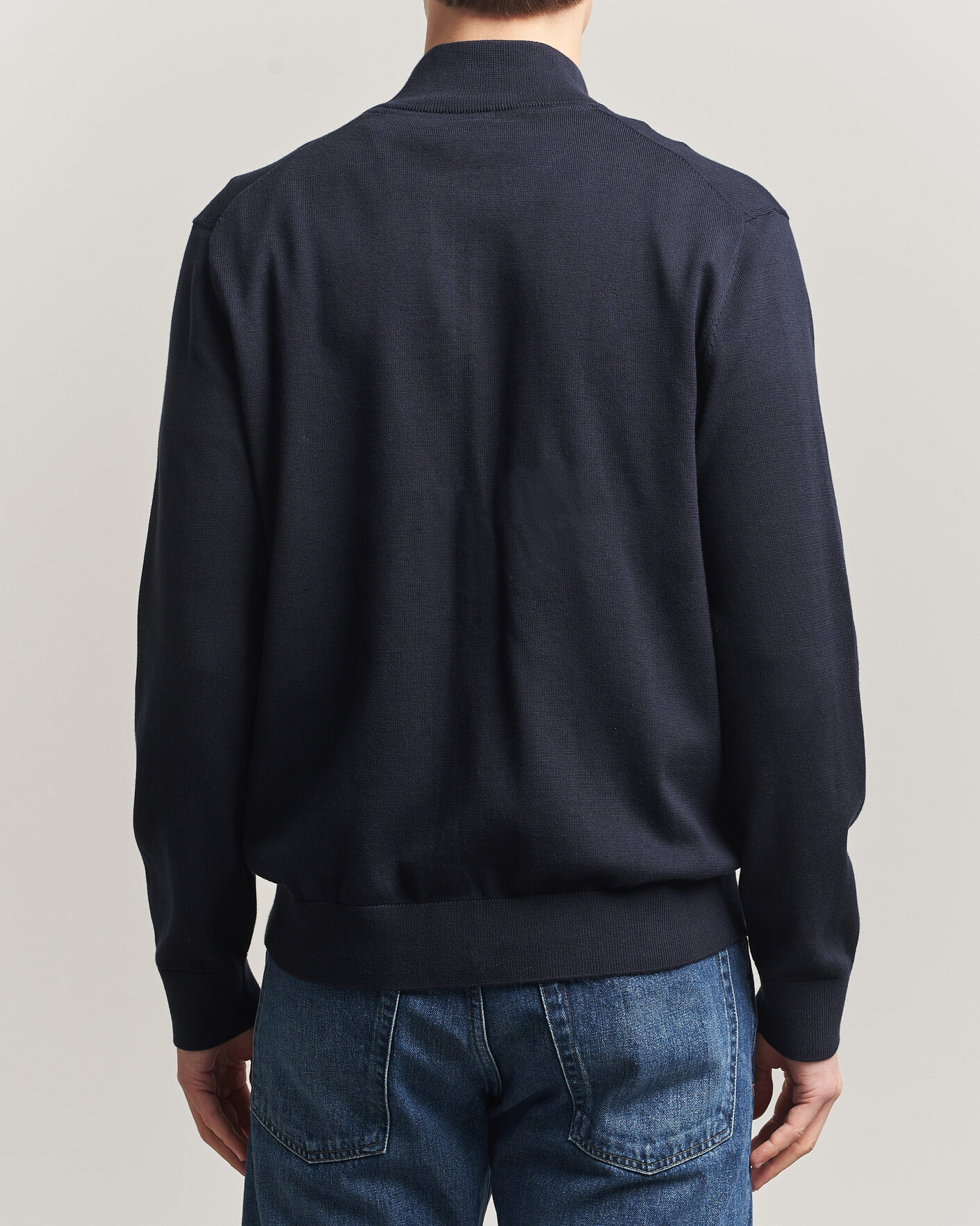 Hombres | Jerséis y prendas de punto | Morris | Riley Zip Cardigan Navy