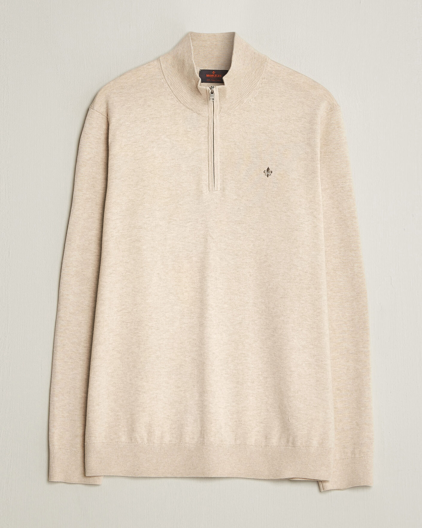 Hombres | Jerséis y prendas de punto | Morris | Riley Half-Zip Khaki