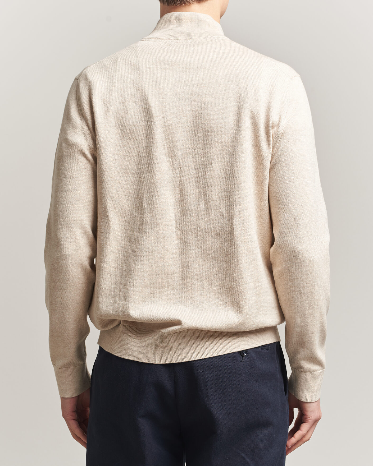 Hombres | Jerséis y prendas de punto | Morris | Riley Half-Zip Khaki