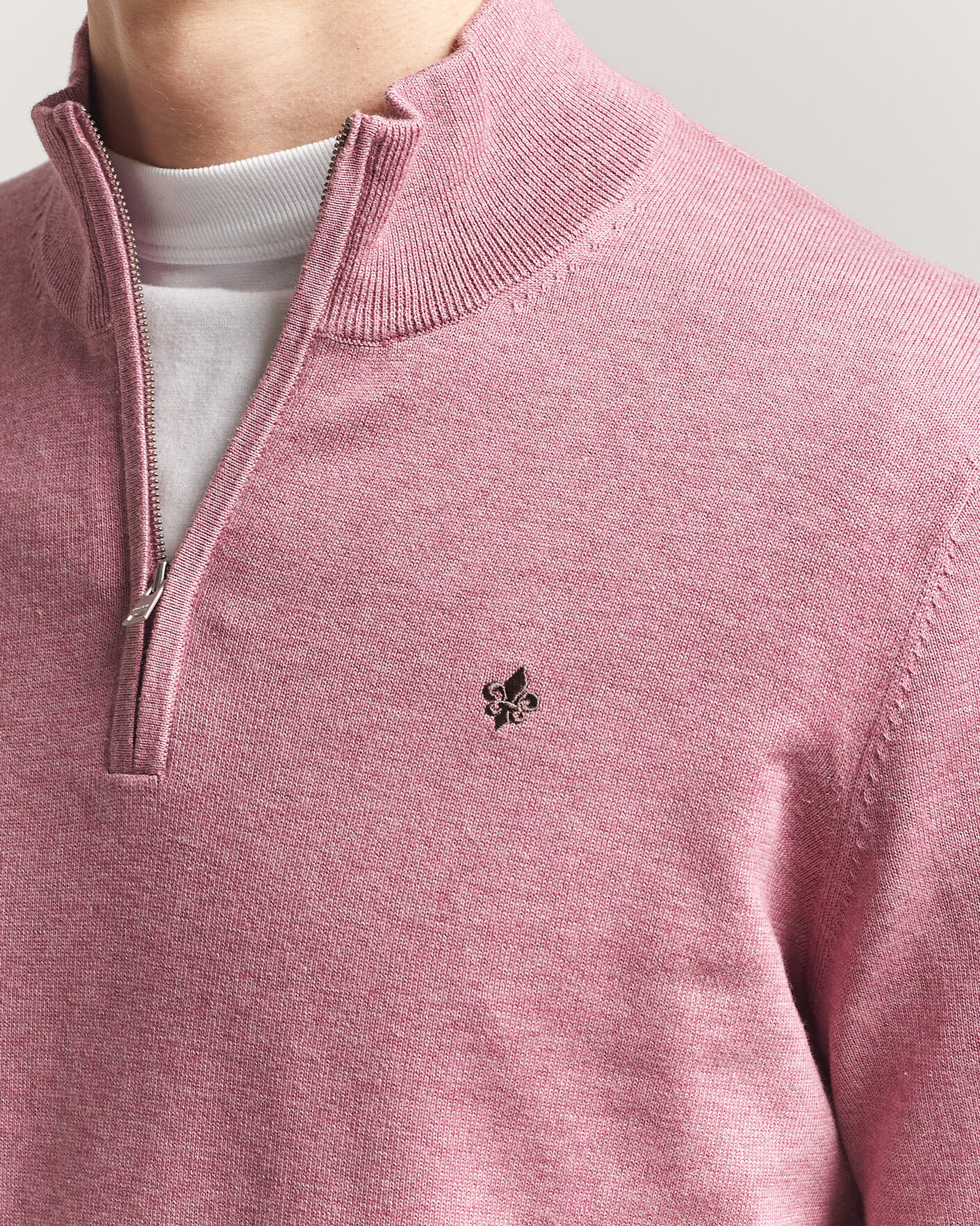 Hombres | Jerséis y prendas de punto | Morris | Riley Half-Zip Pink