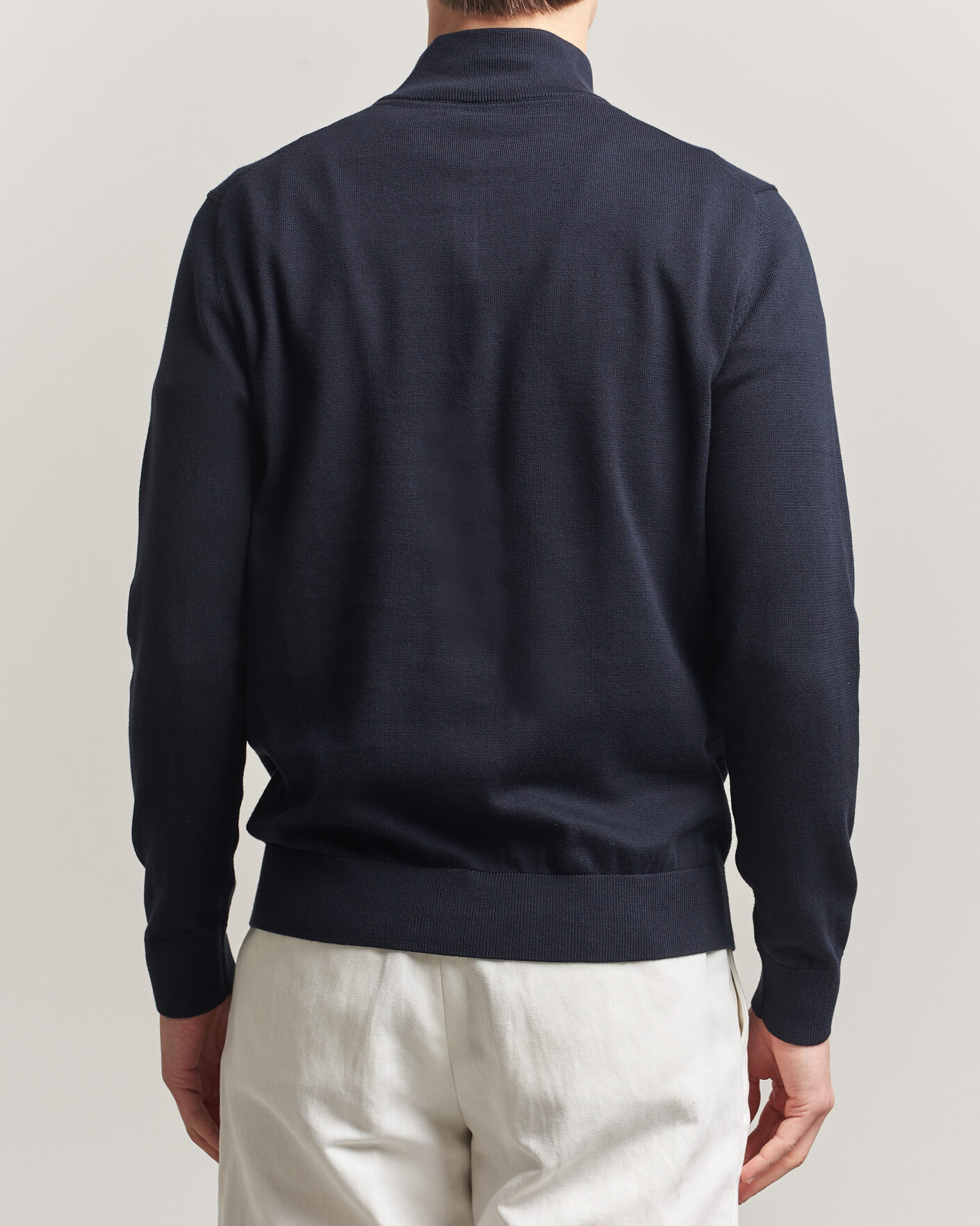 Hombres | Jerséis y prendas de punto | Morris | Riley Half-Zip Navy