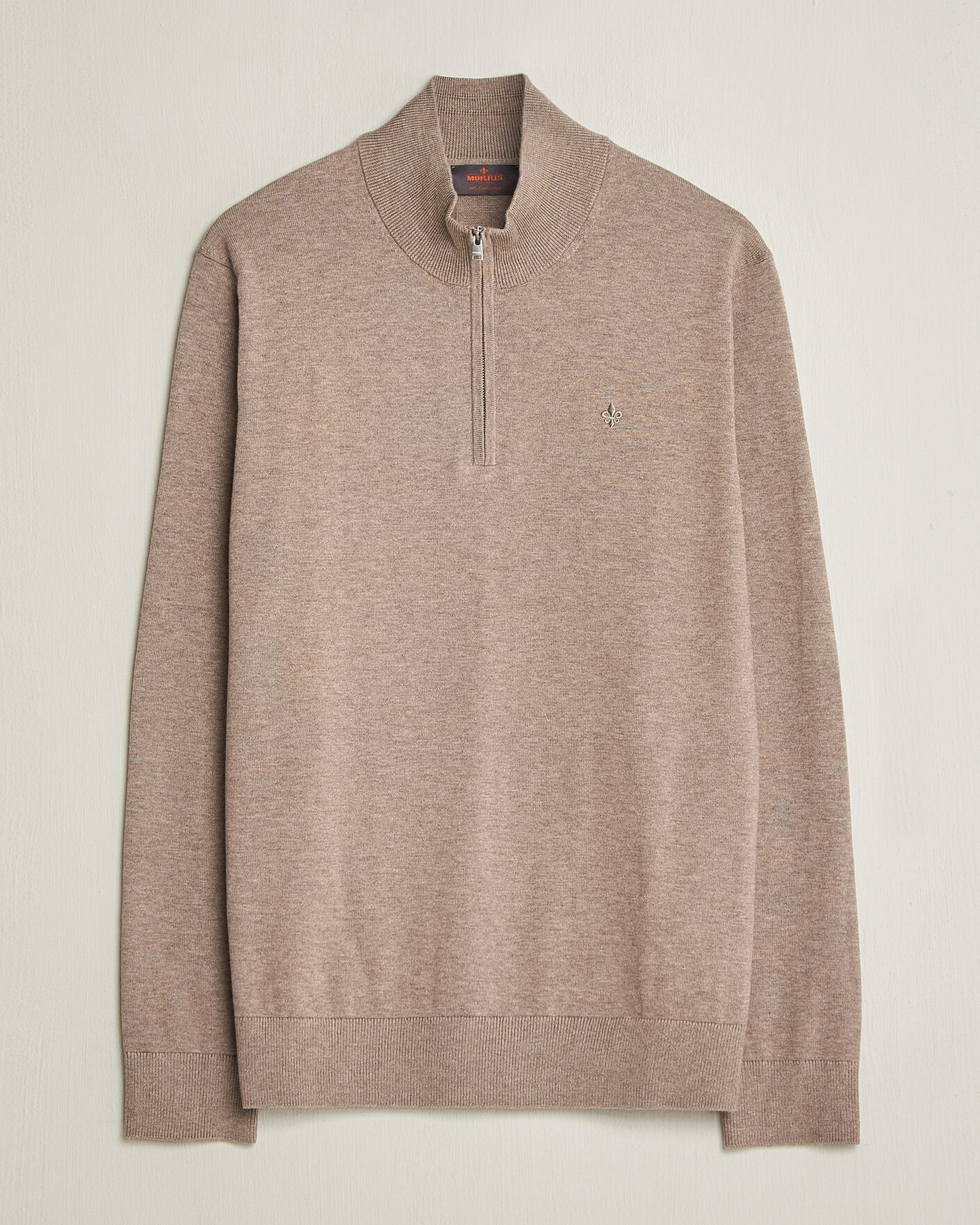 Hombres | Jerséis y prendas de punto | Morris | Riley Half-Zip Brown
