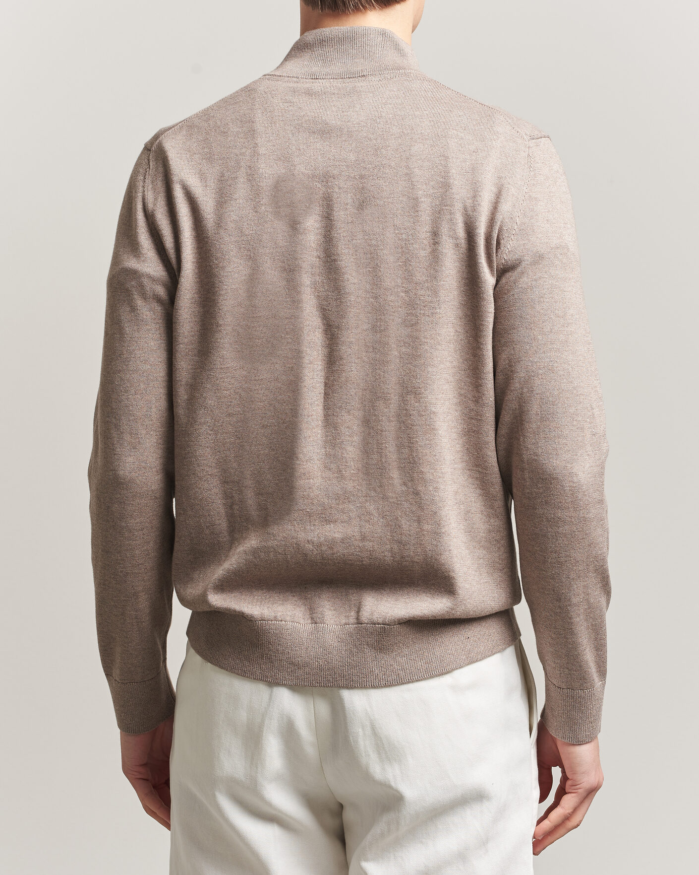 Hombres | Jerséis y prendas de punto | Morris | Riley Half-Zip Brown