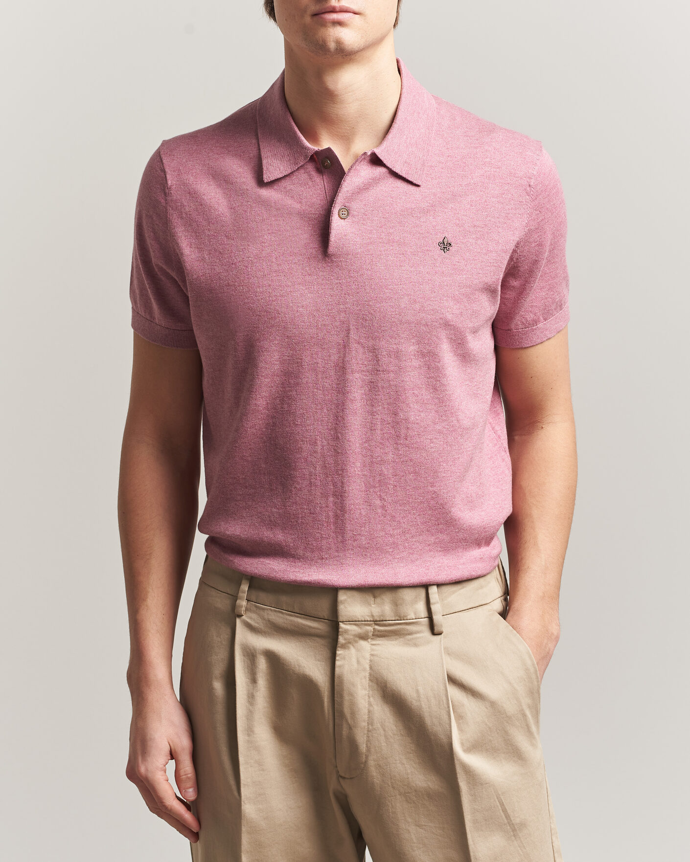 Hombres | Polos | Morris | Riley Short Sleeve Polo Pink