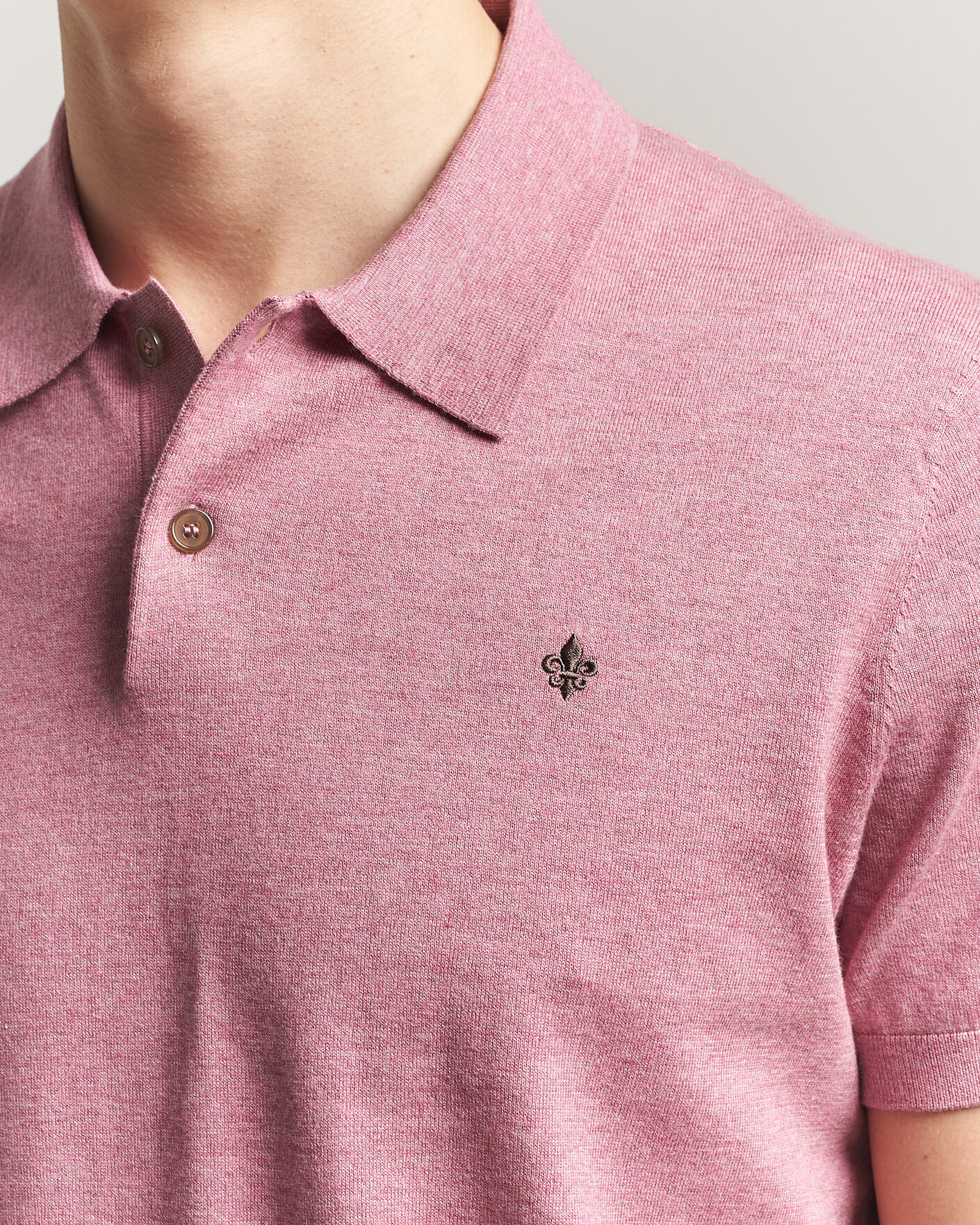 Hombres | Polos | Morris | Riley Short Sleeve Polo Pink