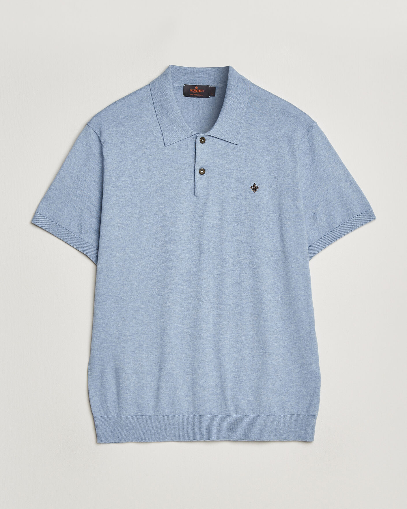 Hombres | Polos | Morris | Riley Short Sleeve Polo Light Blue
