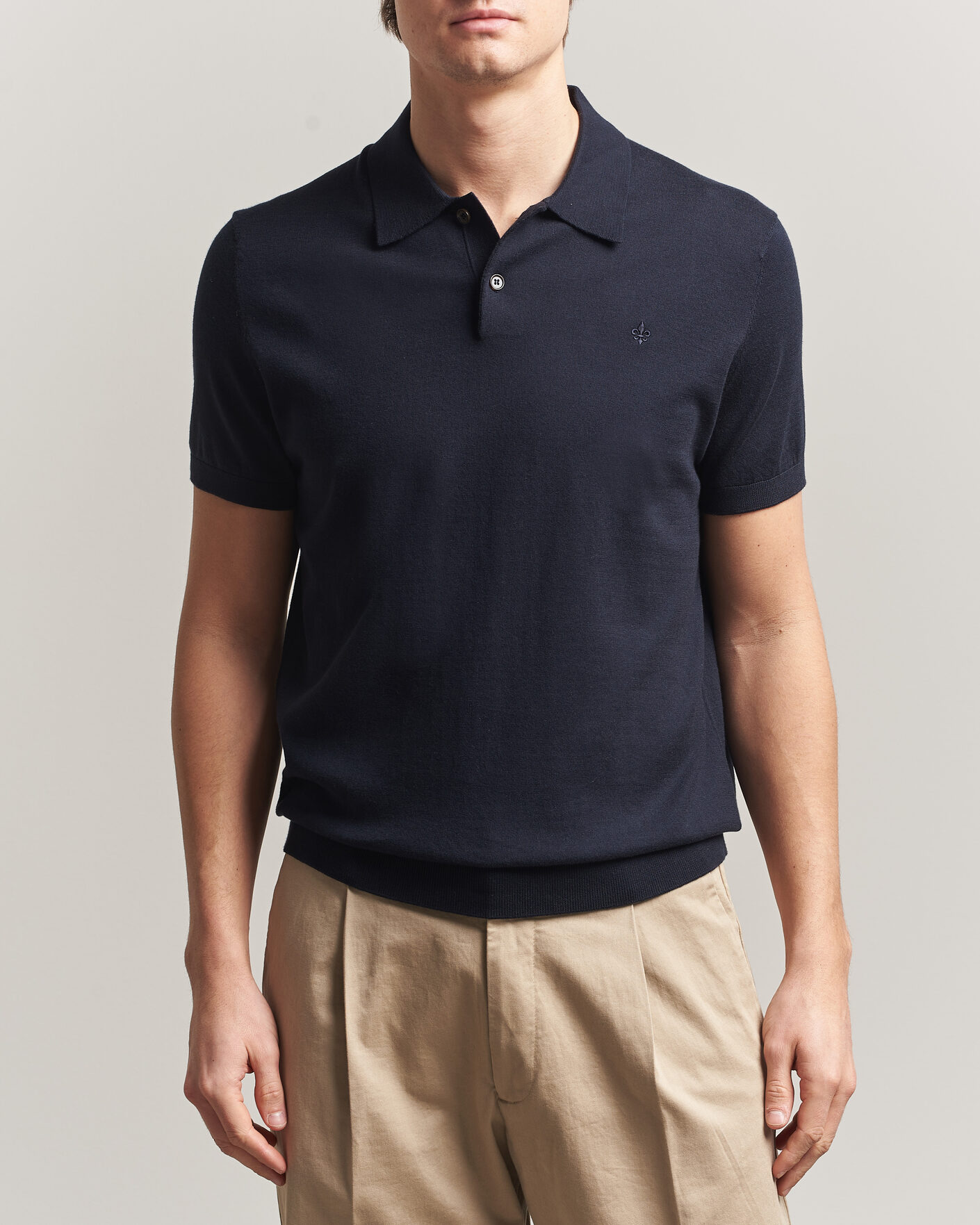 Hombres | Polos | Morris | Riley Short Sleeve Polo Navy
