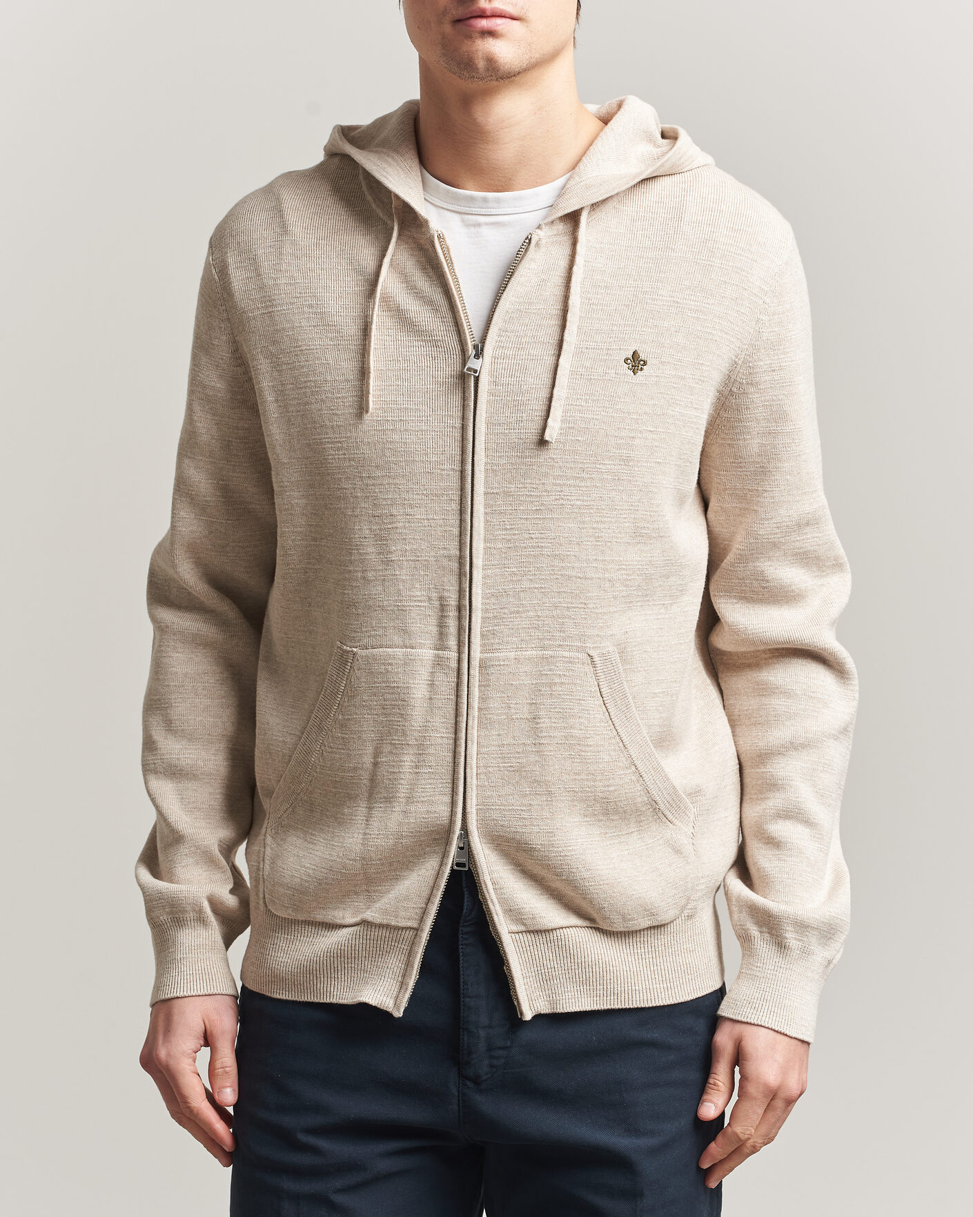 Hombres | Jerséis y prendas de punto | Morris | Randall Full-Zip Hoodie Khaki