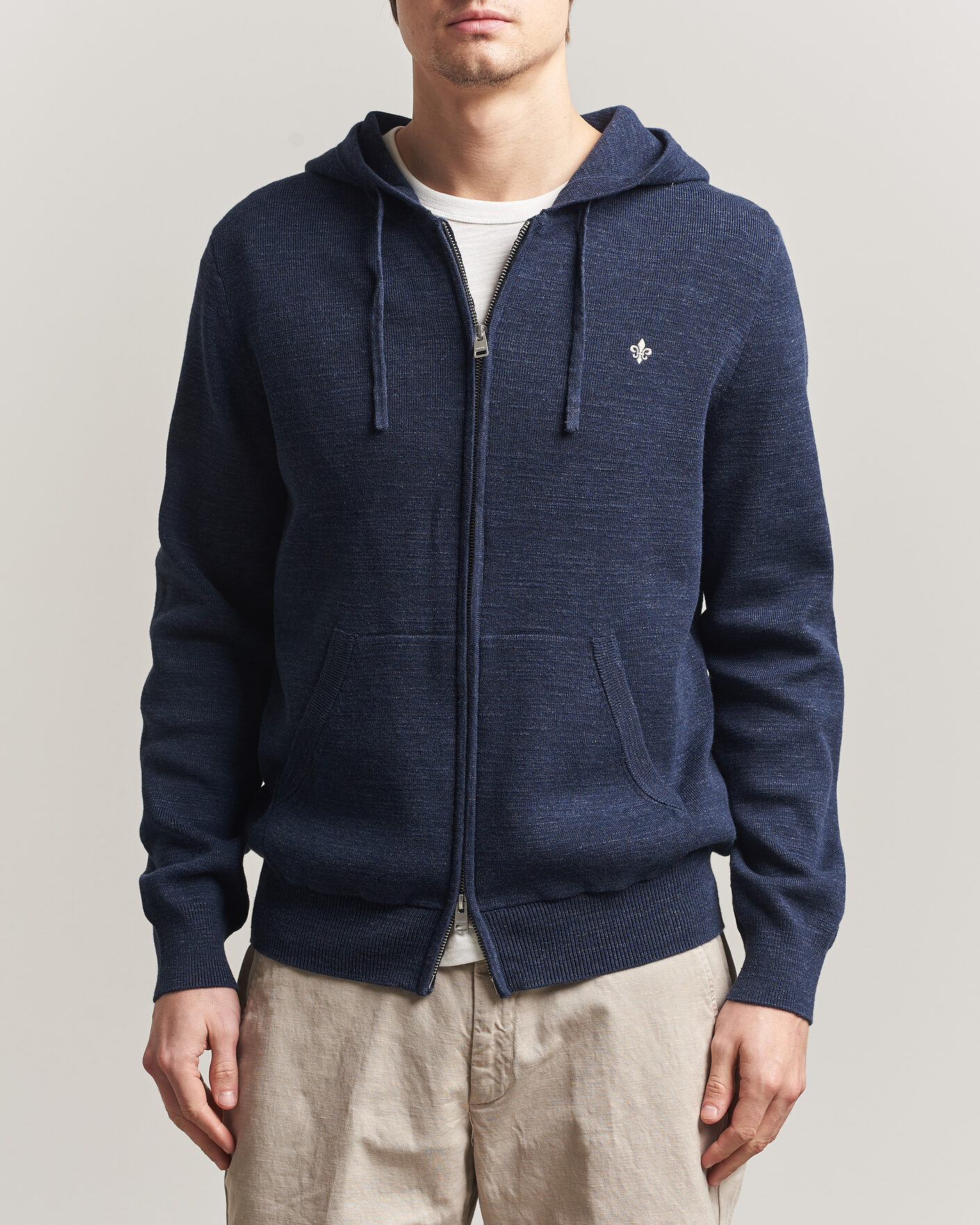Hombres | Jerséis y prendas de punto | Morris | Randall Full-Zip Hoodie Navy