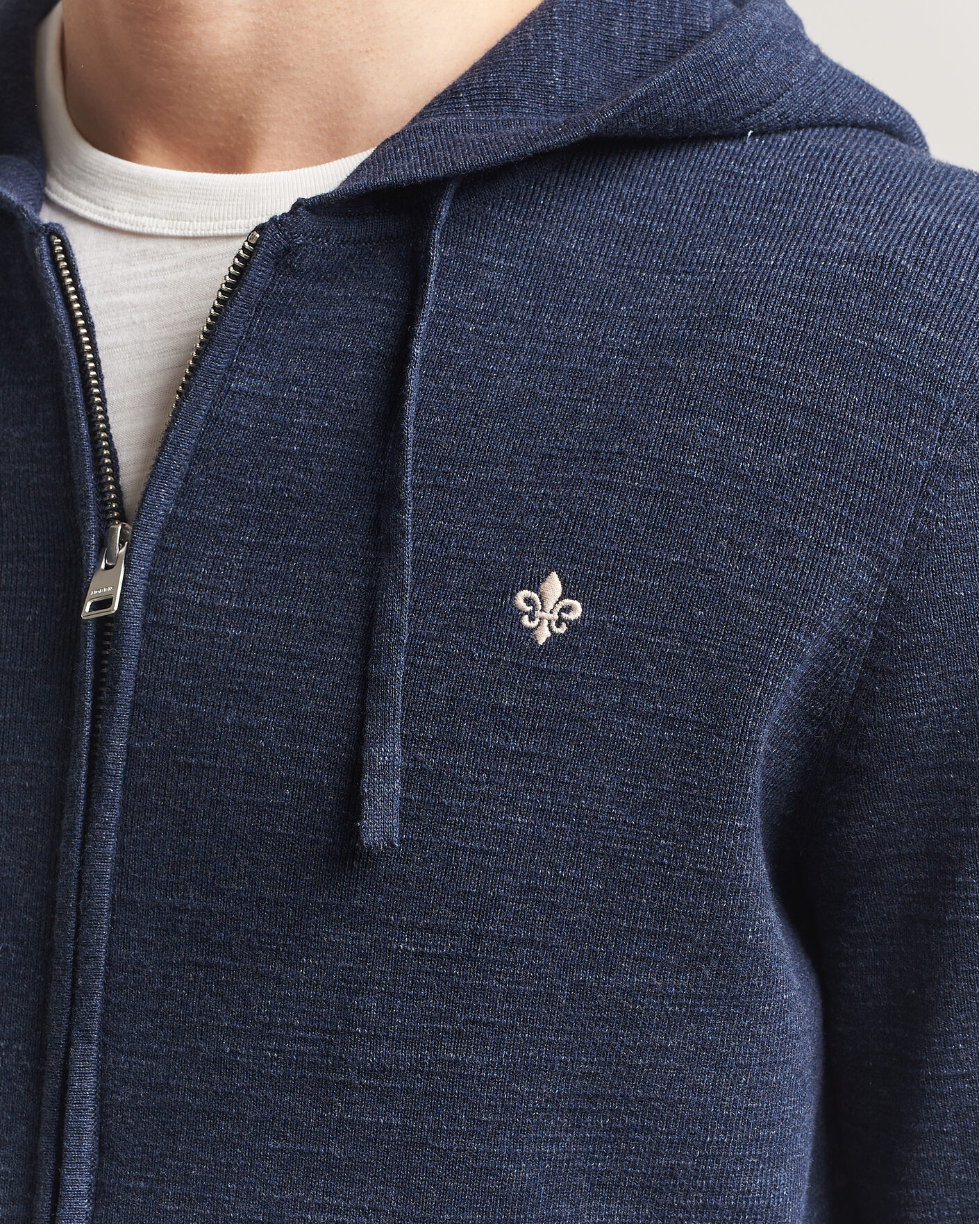 Hombres | Jerséis y prendas de punto | Morris | Randall Full-Zip Hoodie Navy