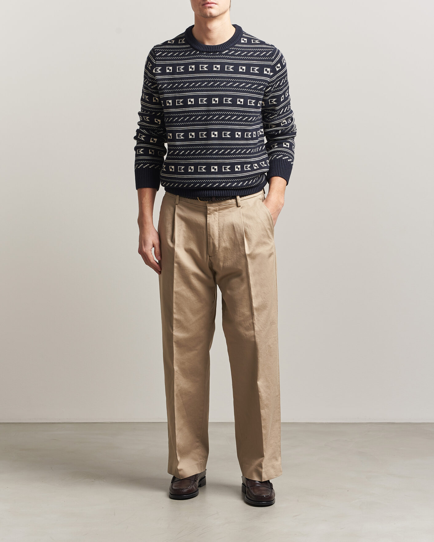 Hombres | Jerséis y prendas de punto | Morris | Barrington Oneck Navy
