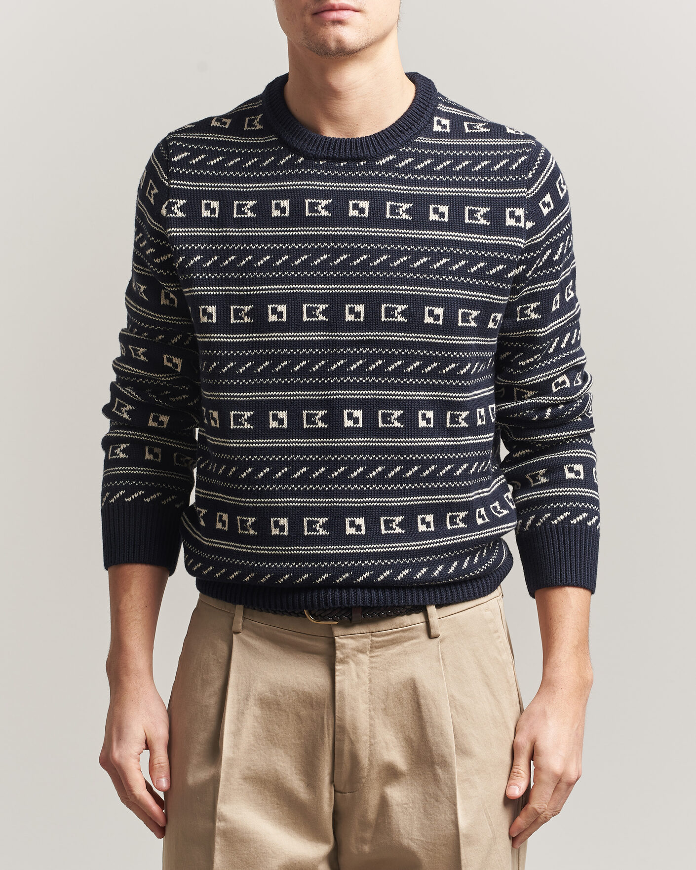 Hombres | Jerséis y prendas de punto | Morris | Barrington Oneck Navy