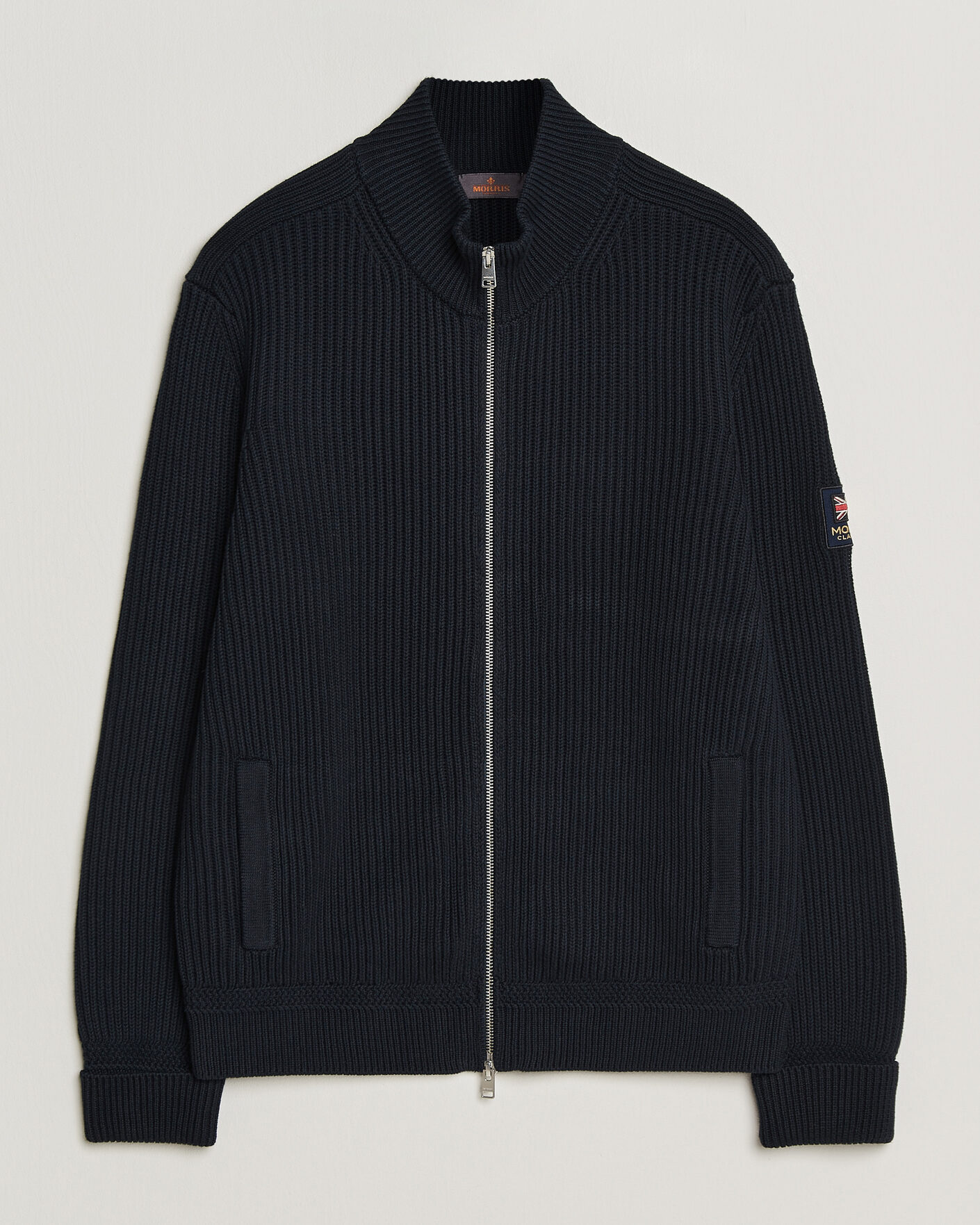 Hombres | Jerséis y prendas de punto | Morris | Brenton Full-Zip Cardigan Navy
