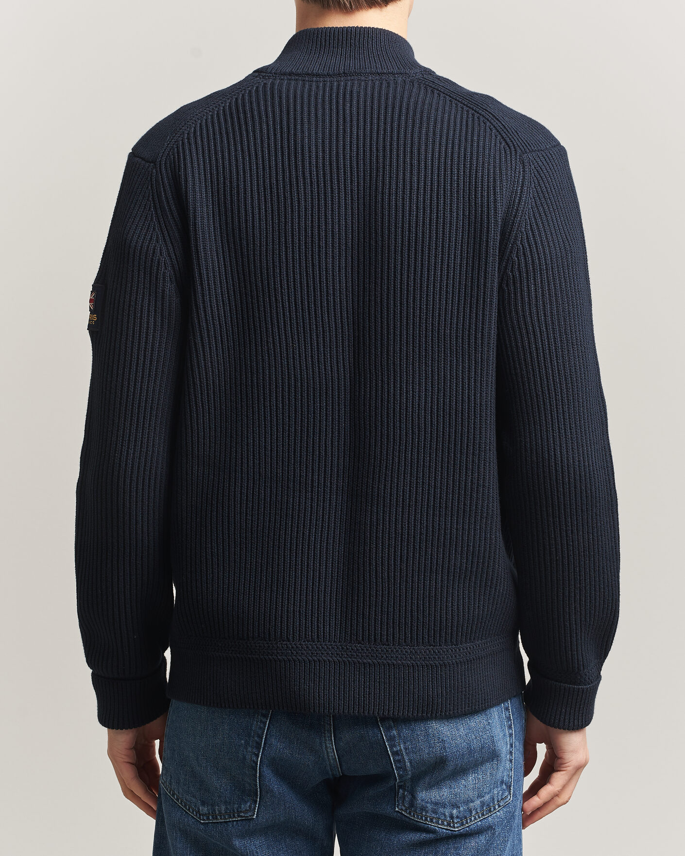Hombres | Jerséis y prendas de punto | Morris | Brenton Full-Zip Cardigan Navy