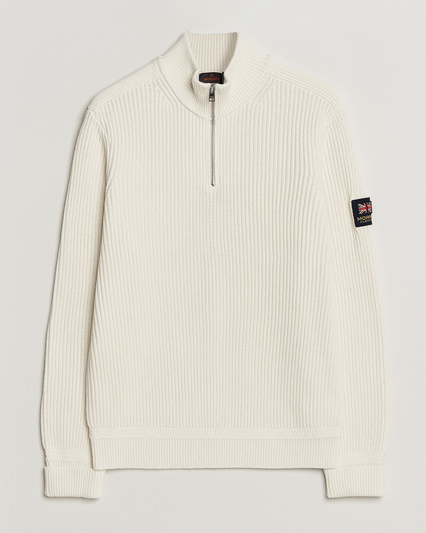 Hombres | Jerséis y prendas de punto | Morris | Brenton Half-Zip Off White