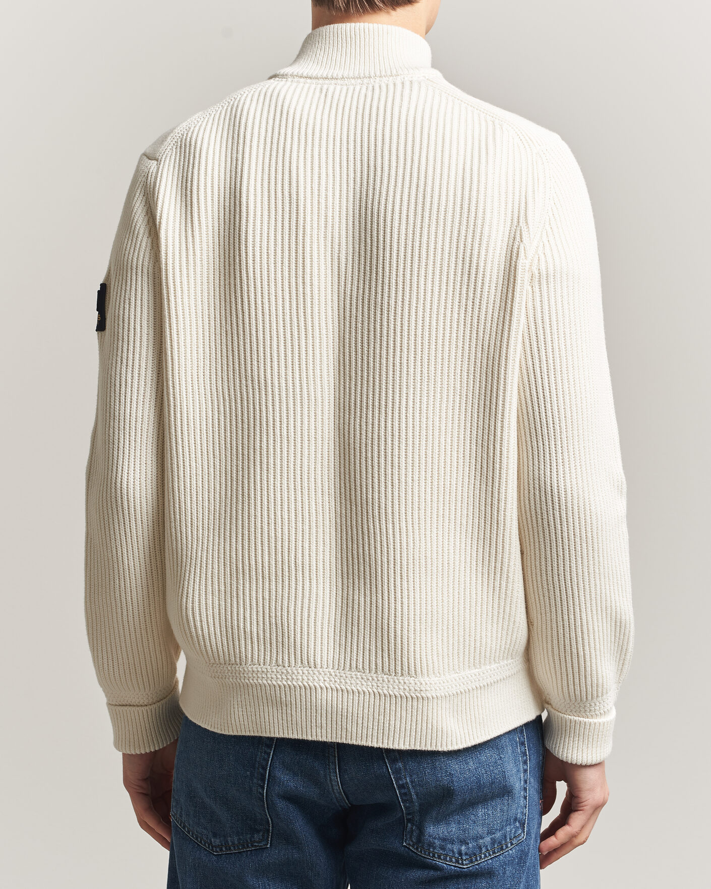 Hombres | Jerséis y prendas de punto | Morris | Brenton Half-Zip Off White