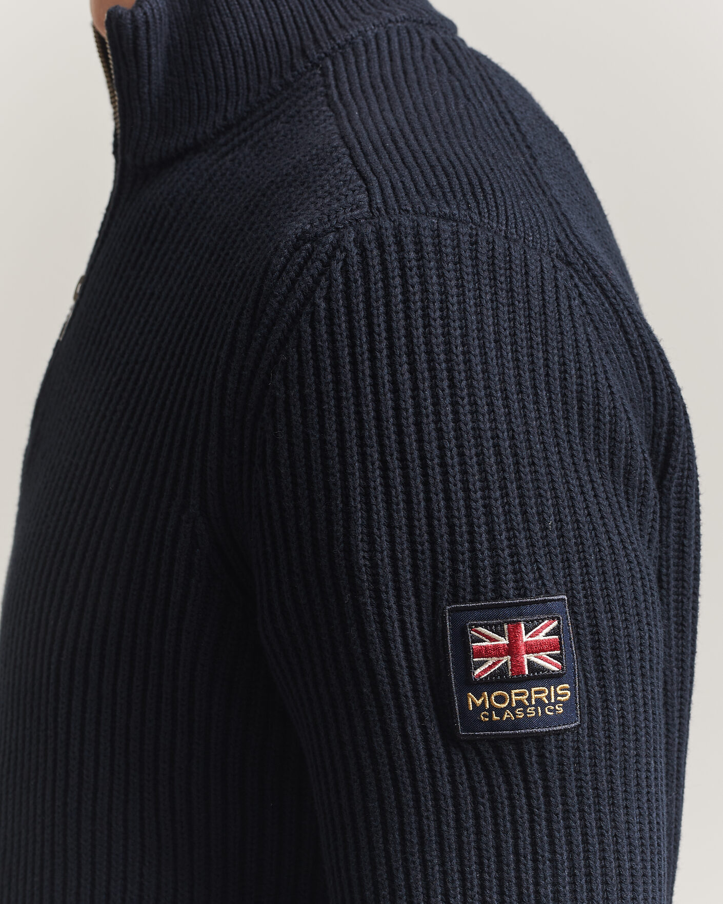 Hombres | Jerséis y prendas de punto | Morris | Brenton Half-Zip Navy
